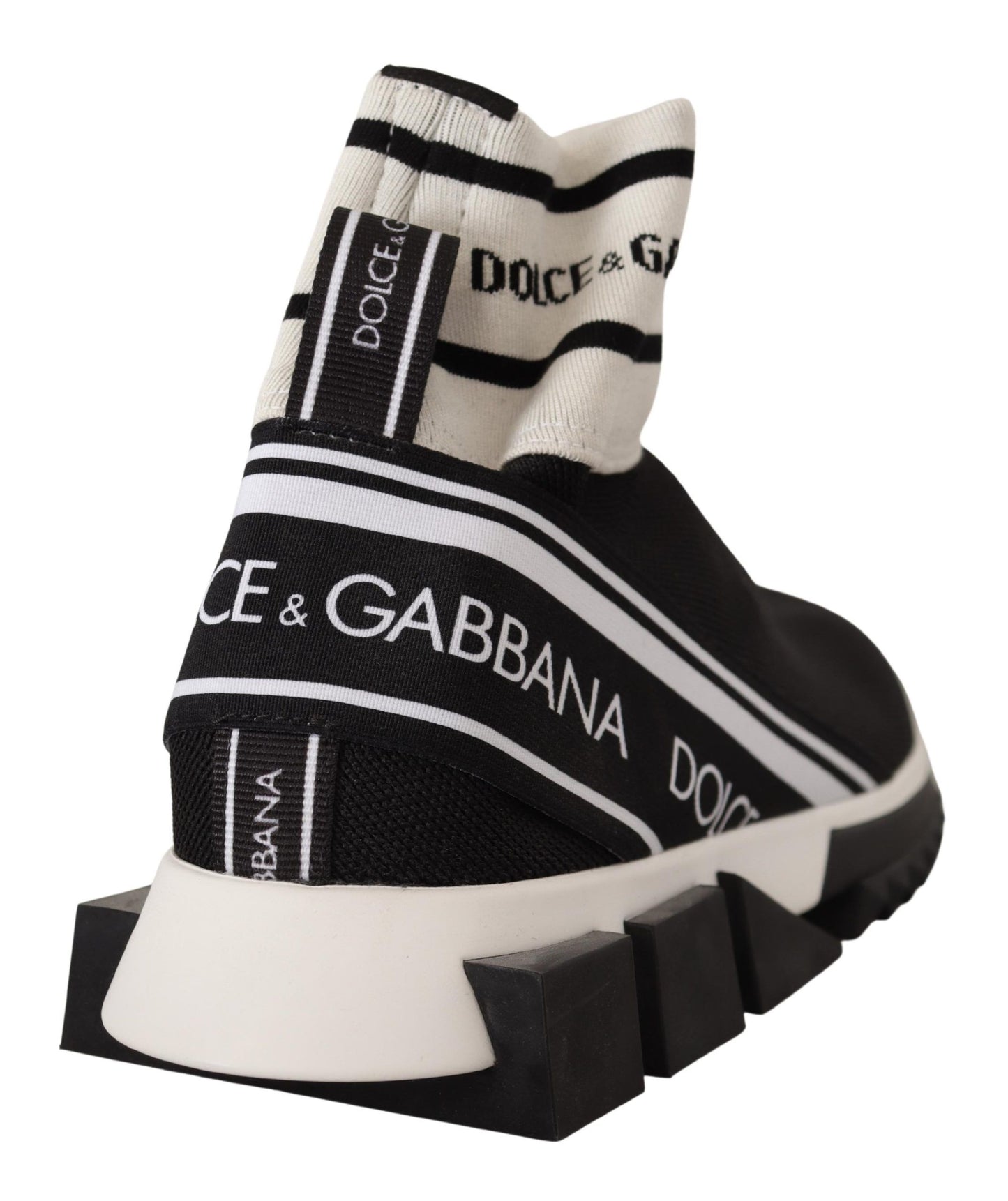 Dolce & Gabbana Chic Sock-Style Sneakers in Monochrome