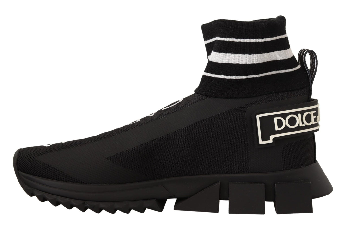 Dolce & Gabbana Elegant Black Silk-Blend Sneakers