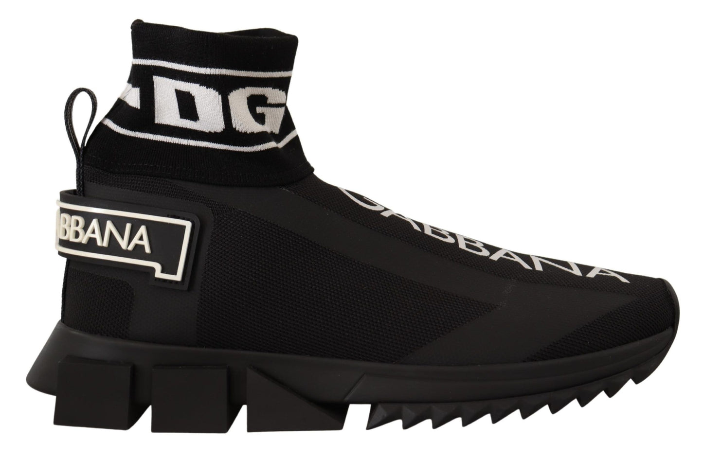 Dolce & Gabbana Elegant Black Silk-Blend Sneakers