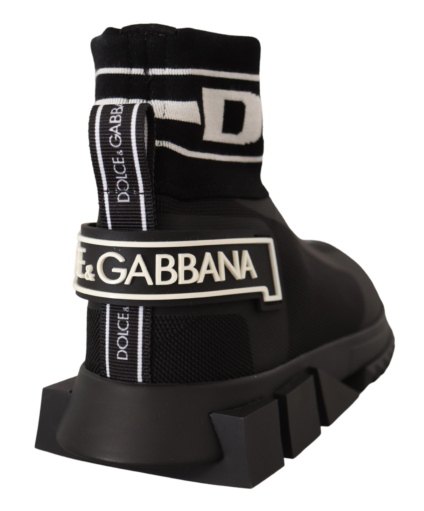 Dolce & Gabbana Elegant Black Silk-Blend Sneakers