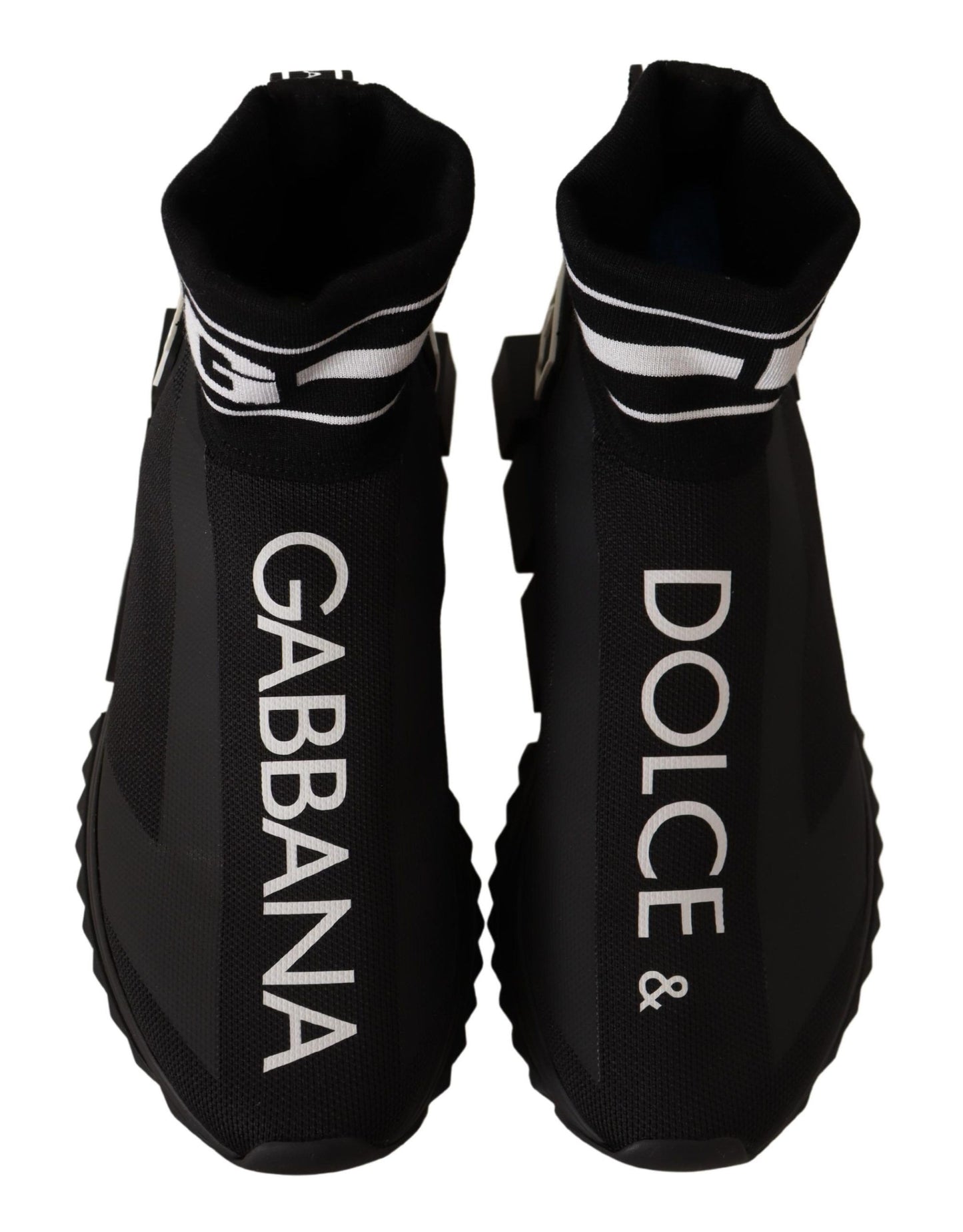 Dolce & Gabbana Elegant Black Silk-Blend Sneakers