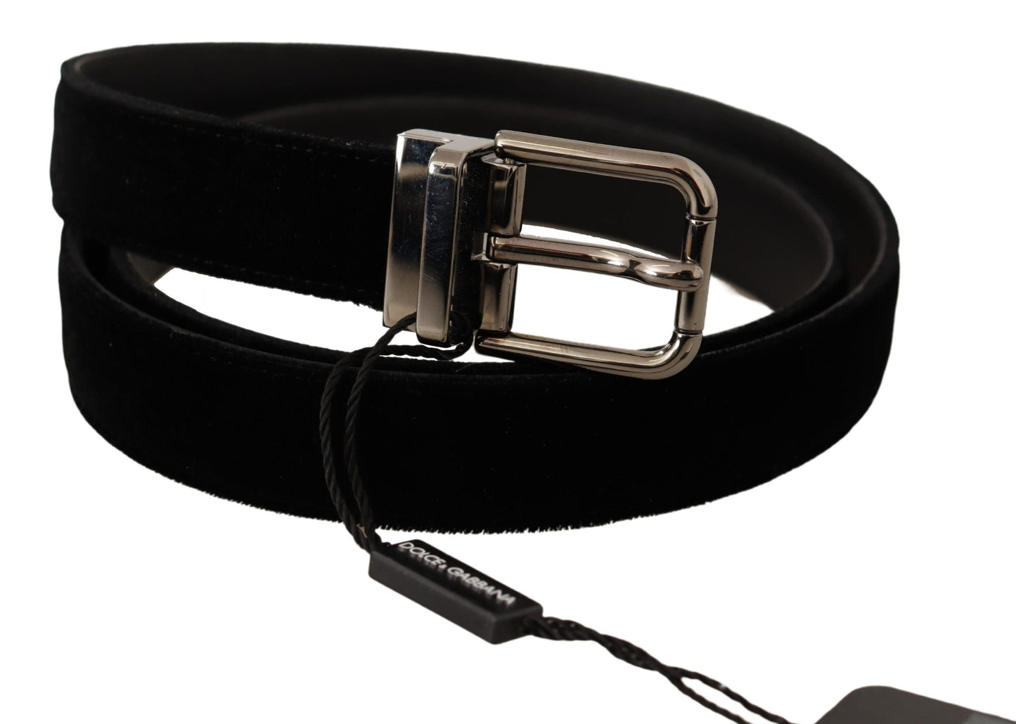 Dolce & Gabbana Elegant Black Viscose Leather Belt