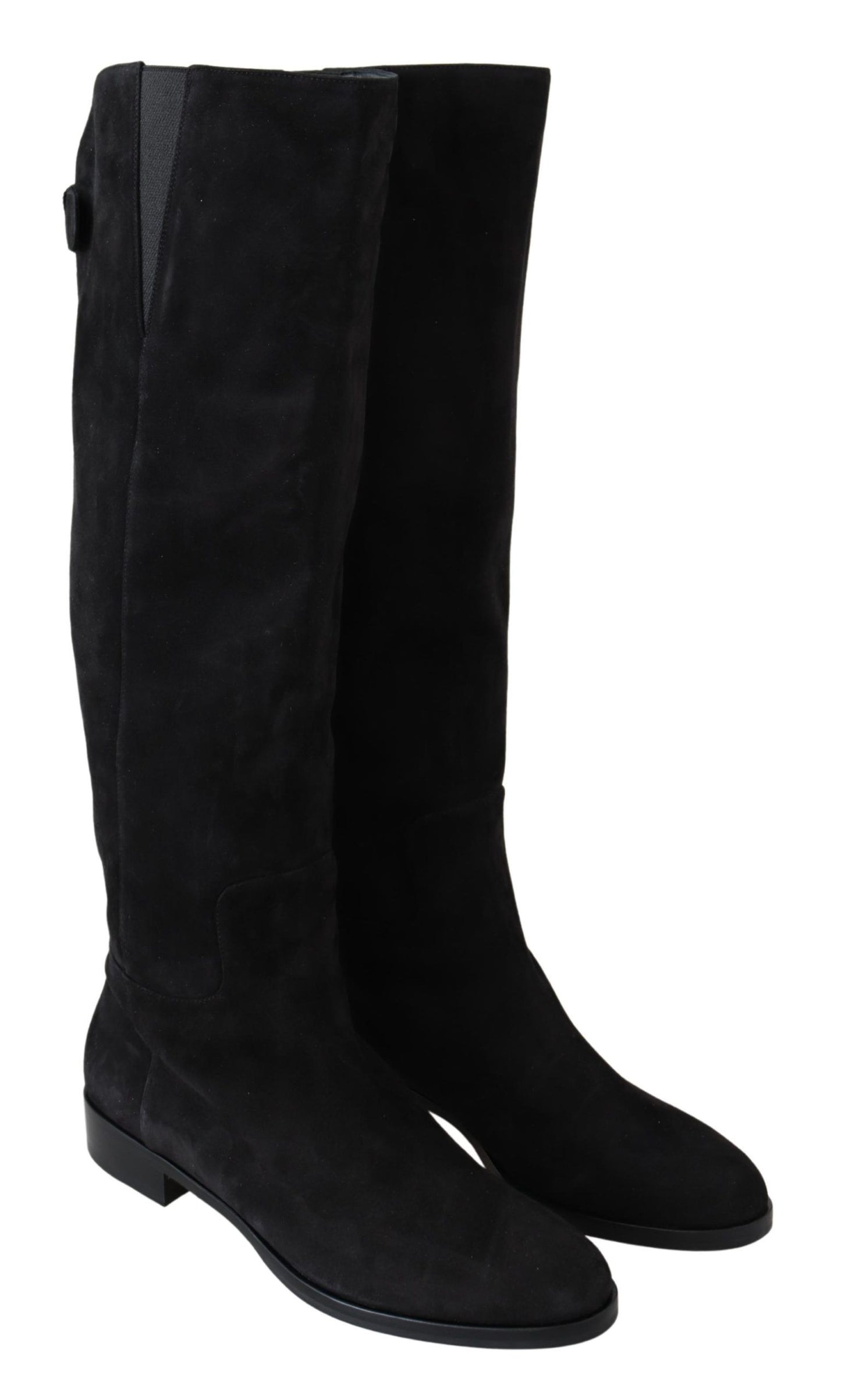 Dolce & Gabbana Elegant Knee High Suede Leather Boots