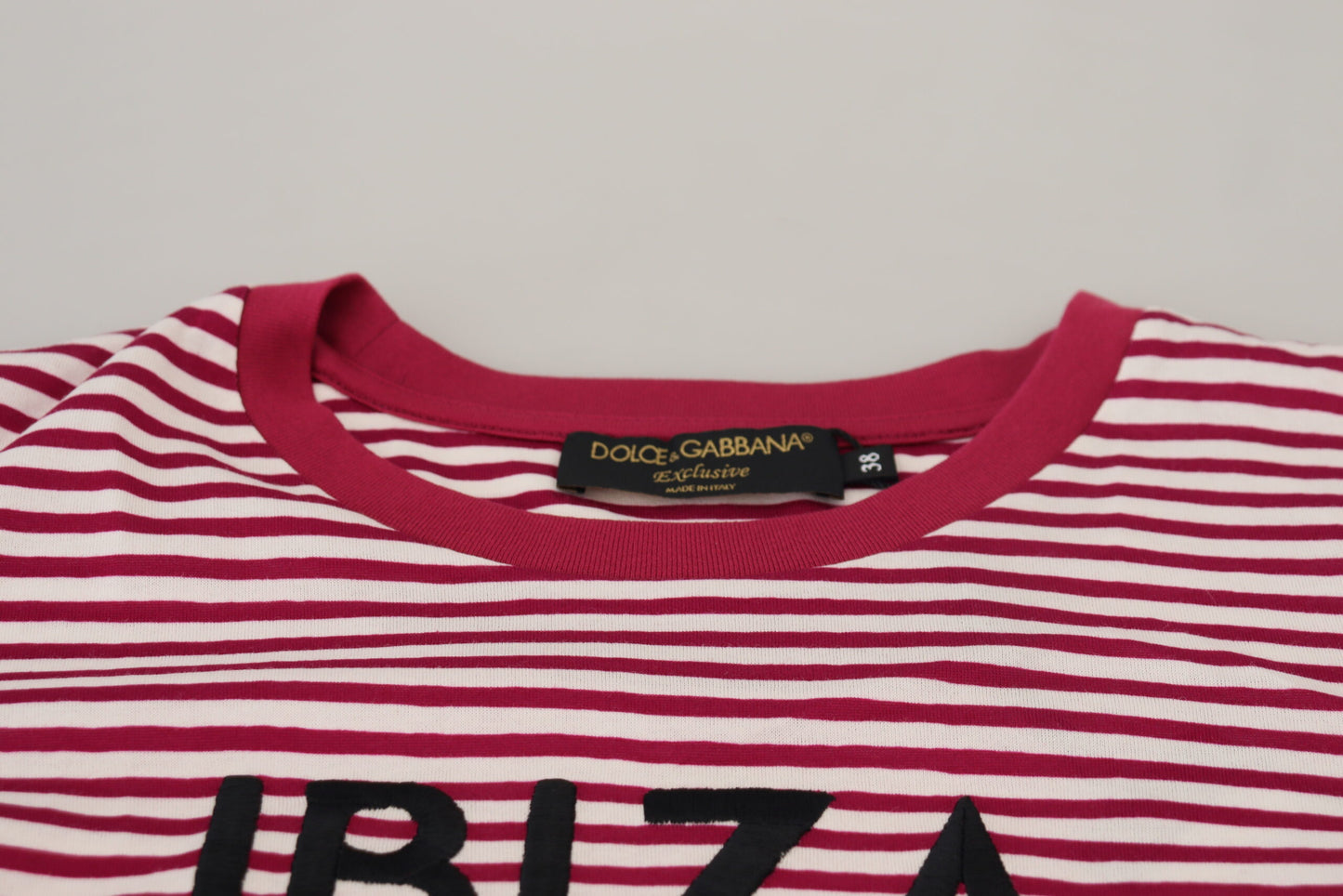 Dolce & Gabbana White Pink IBIZA Exclusive T-shirt