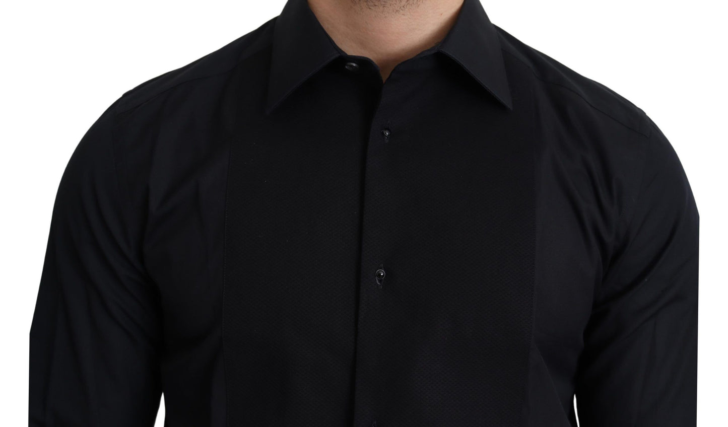 Dolce & Gabbana Elegant Black Cotton Dress Shirt