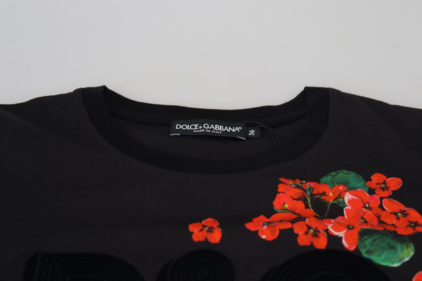 Dolce & Gabbana Love is Love Floral Crew Neck Tee