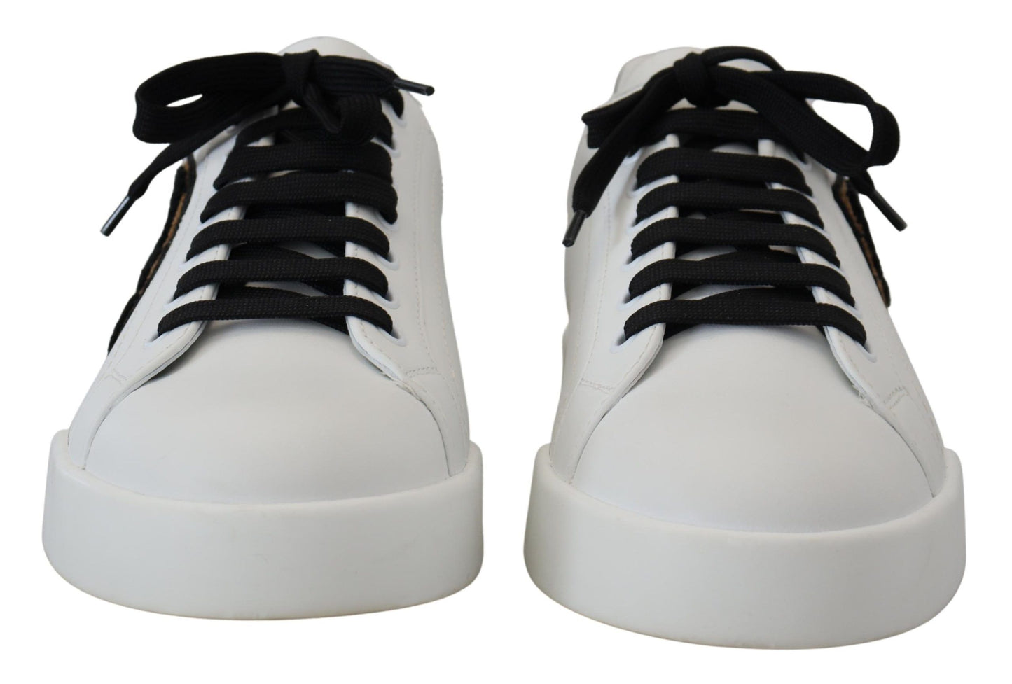 Dolce & Gabbana Elegant Two-Tone Leather Sneakers