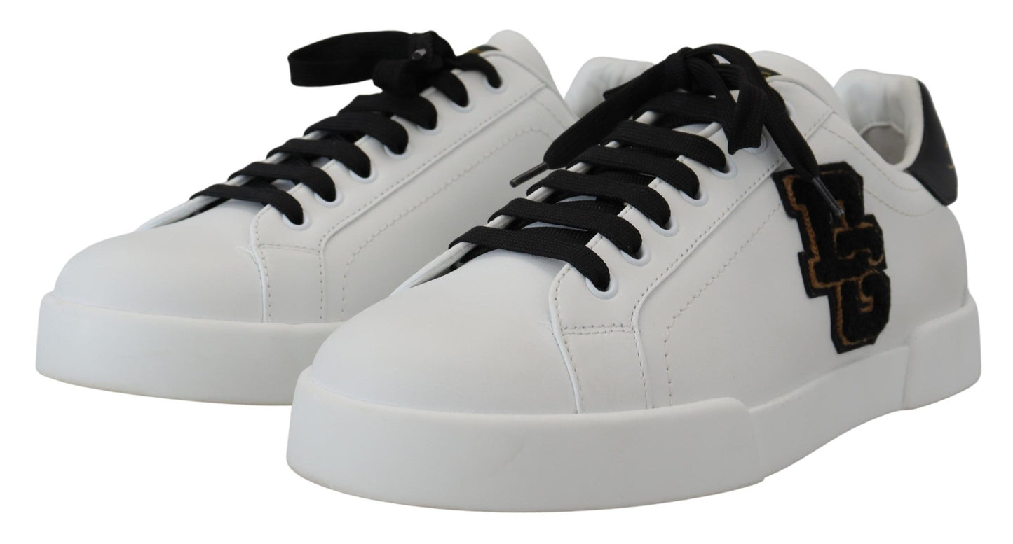 Dolce & Gabbana Elegant Two-Tone Leather Sneakers