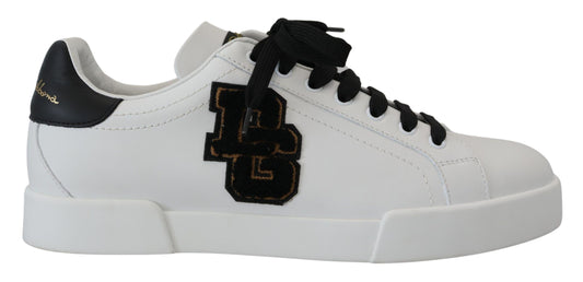 Dolce & Gabbana Elegant Two-Tone Leather Sneakers