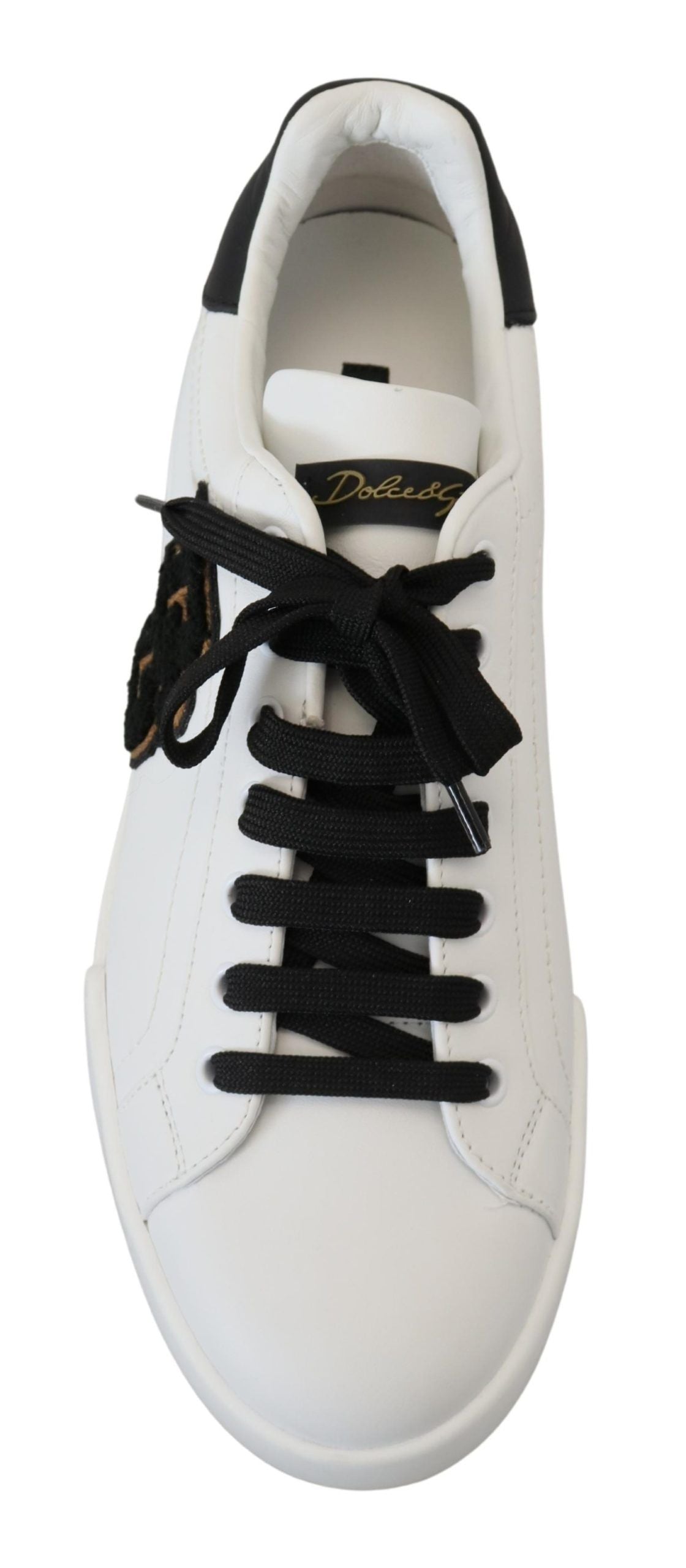 Dolce & Gabbana Elegant Two-Tone Leather Sneakers