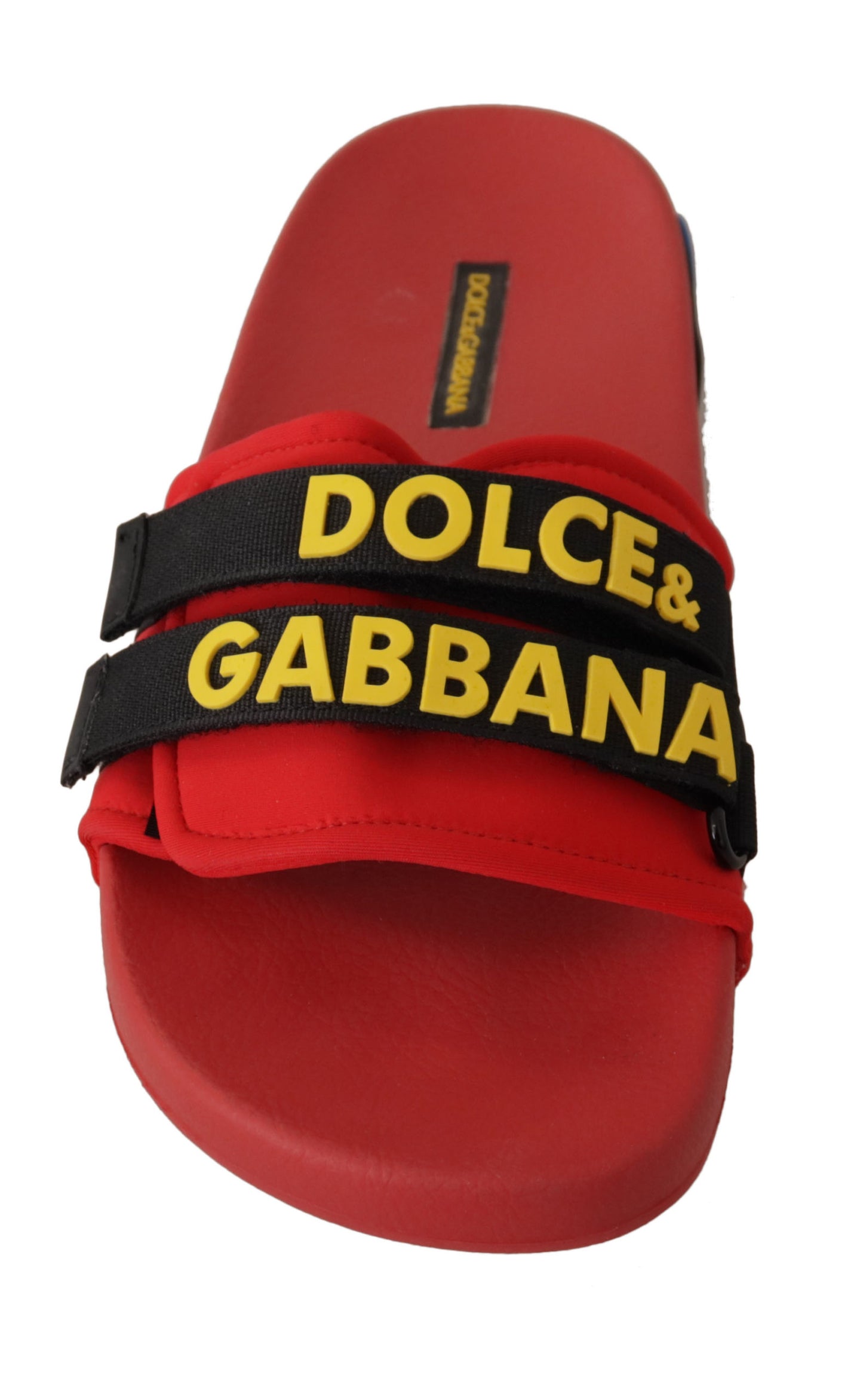 Dolce & Gabbana Chic Red Slide Sandals