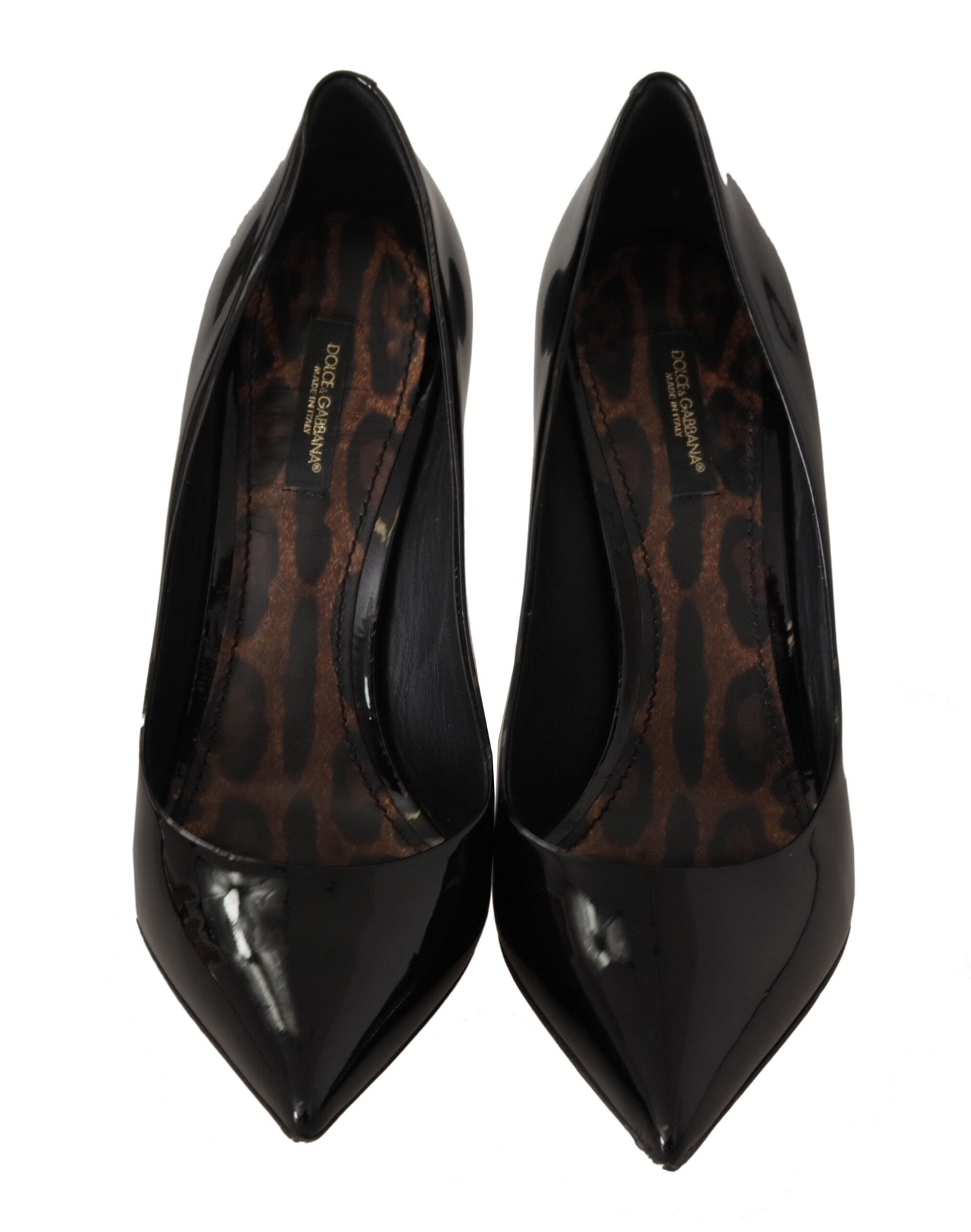 Dolce & Gabbana Elegant Black Patent Leather Heels