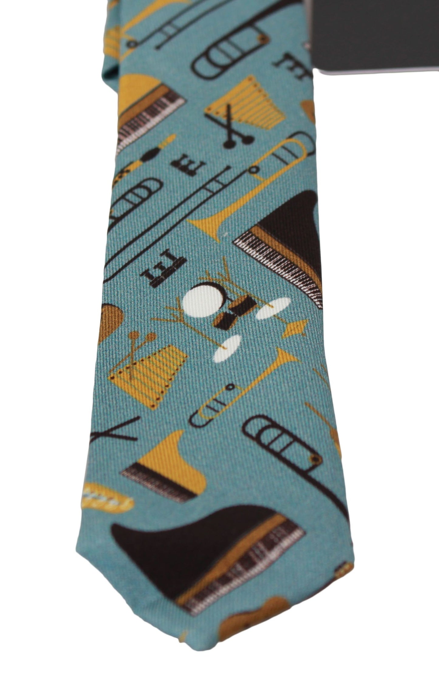 Dolce & Gabbana Multicolor Silk Music Print Neck Tie