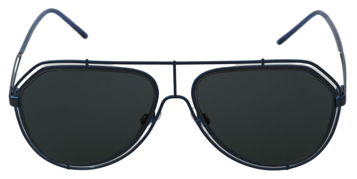 Dolce & Gabbana Sleek Steel Blue Men's Sunglasses