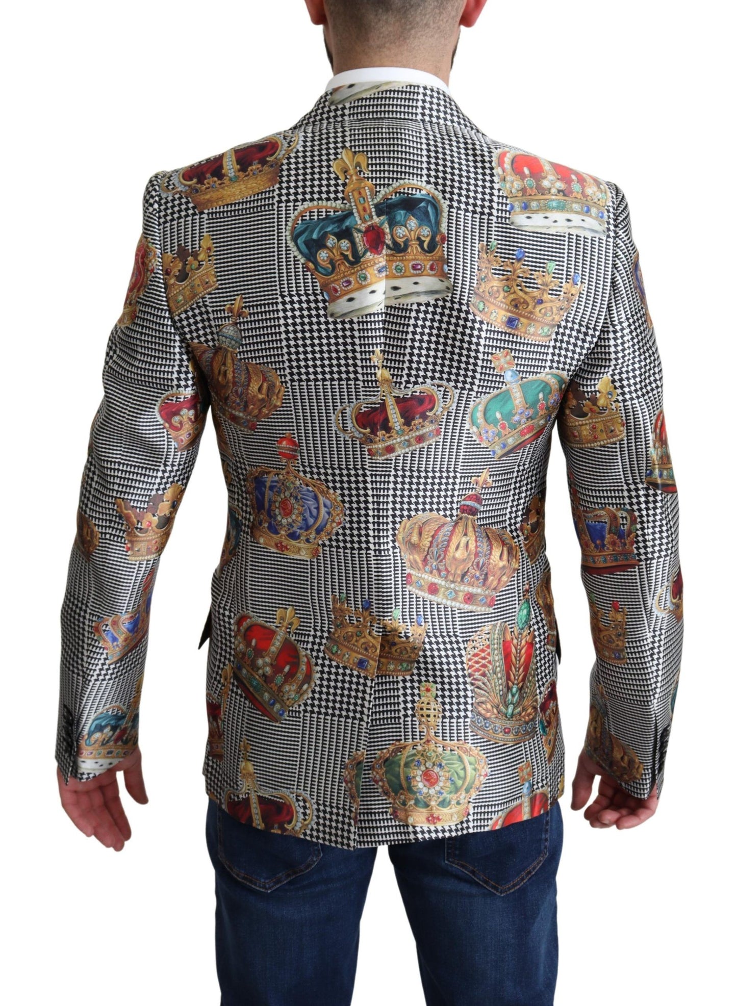 Dolce & Gabbana Elegant Multicolor Silk Blazer Jacket