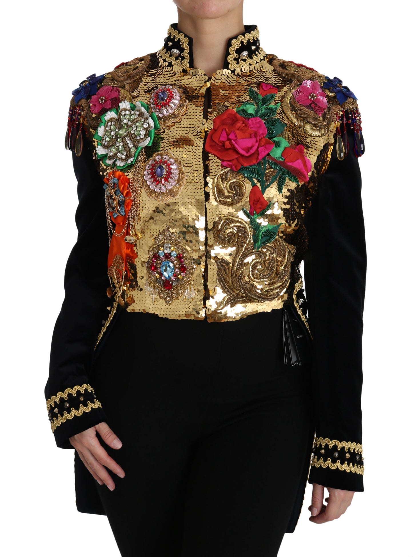 Dolce & Gabbana Enchanted Sicily Velvet Sequined Jacket