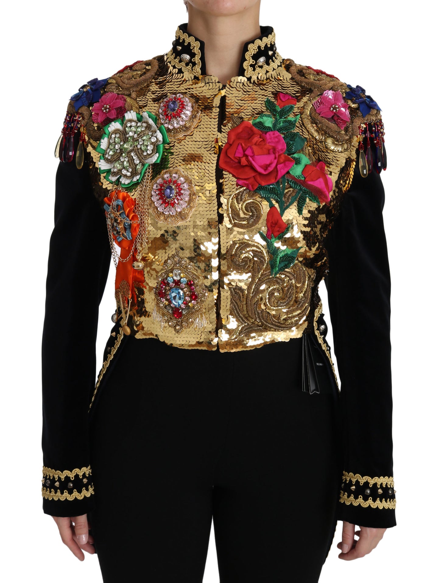 Dolce & Gabbana Enchanted Sicily Velvet Sequined Jacket