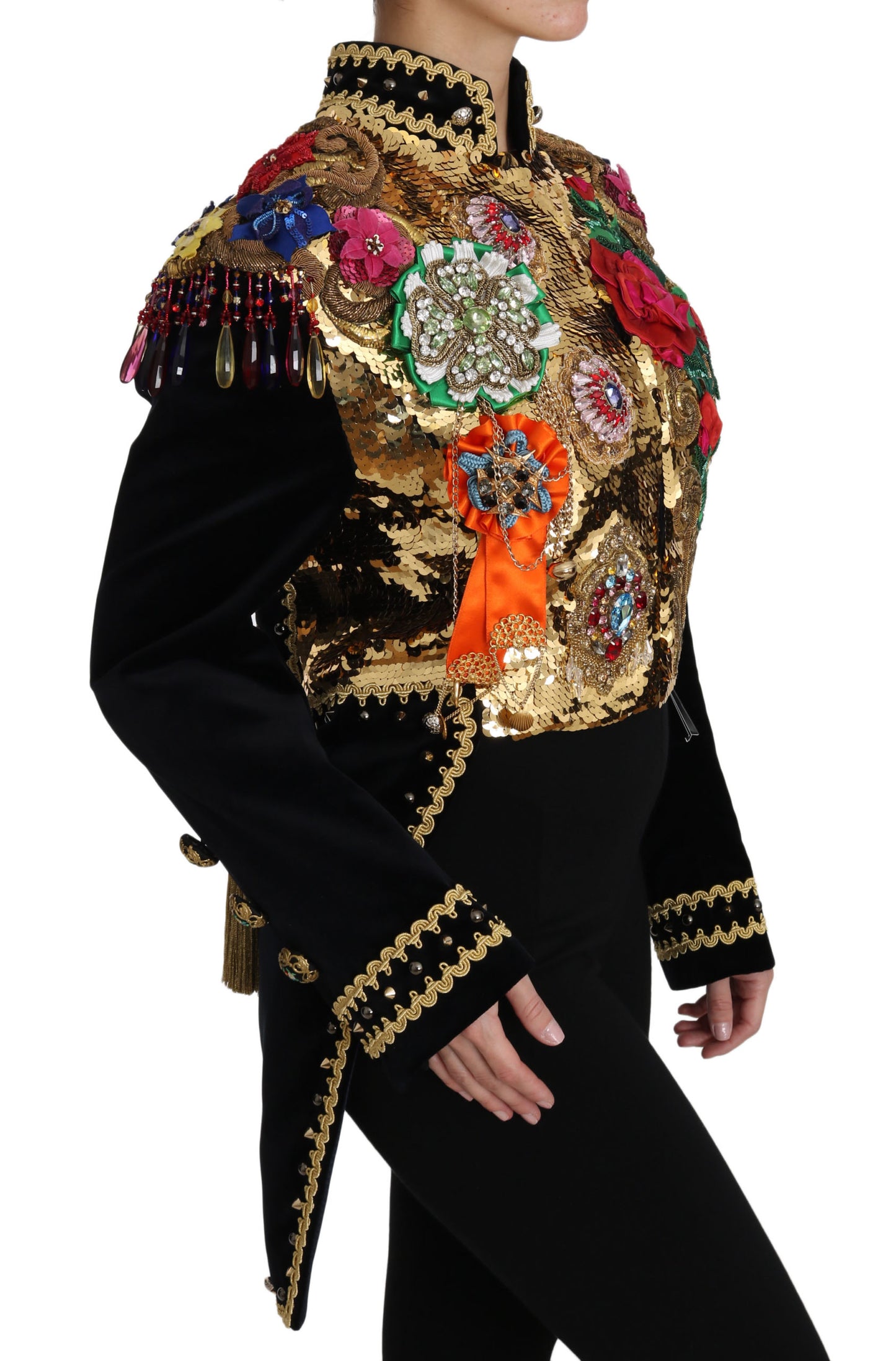 Dolce & Gabbana Enchanted Sicily Velvet Sequined Jacket