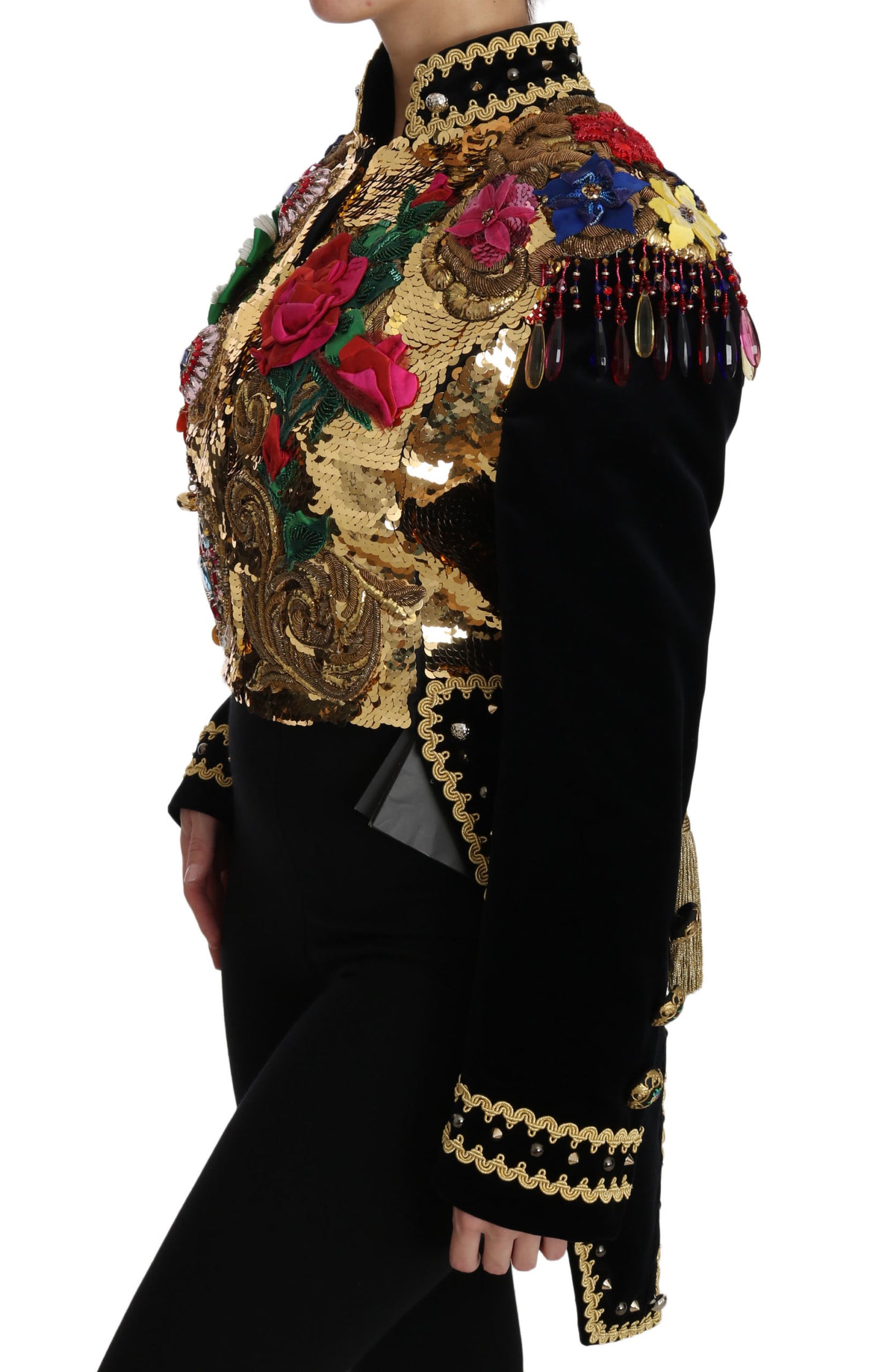 Dolce & Gabbana Enchanted Sicily Velvet Sequined Jacket