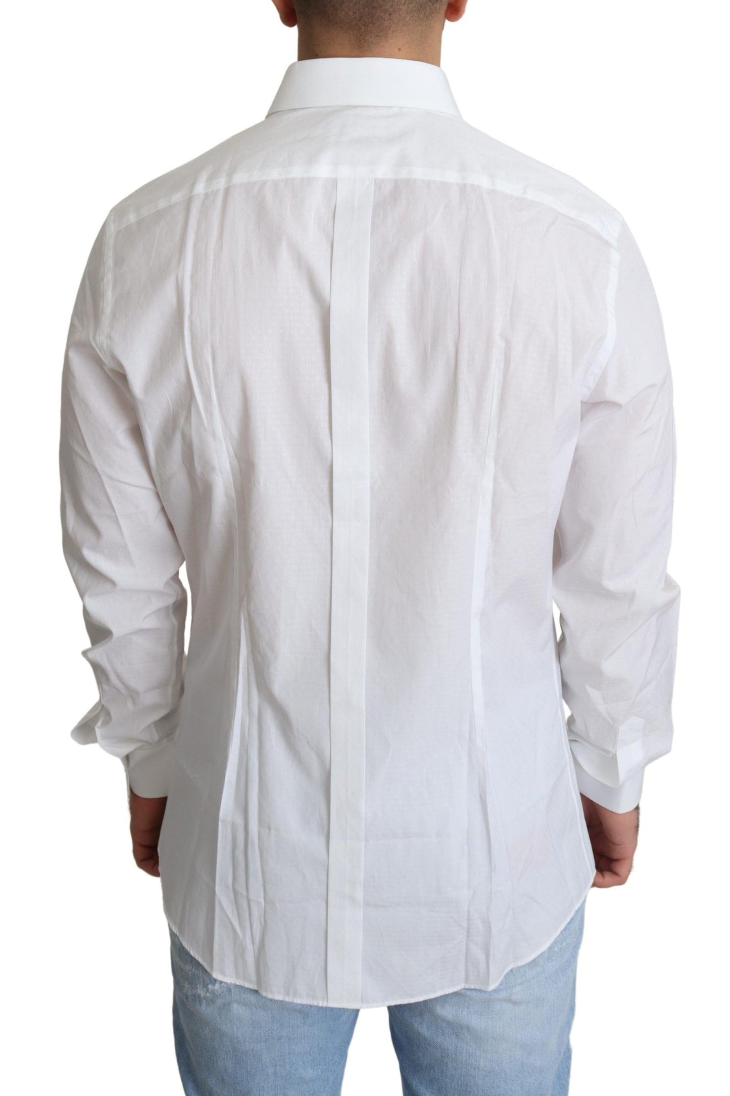 Dolce & Gabbana Elegant White Cotton Dress Shirt