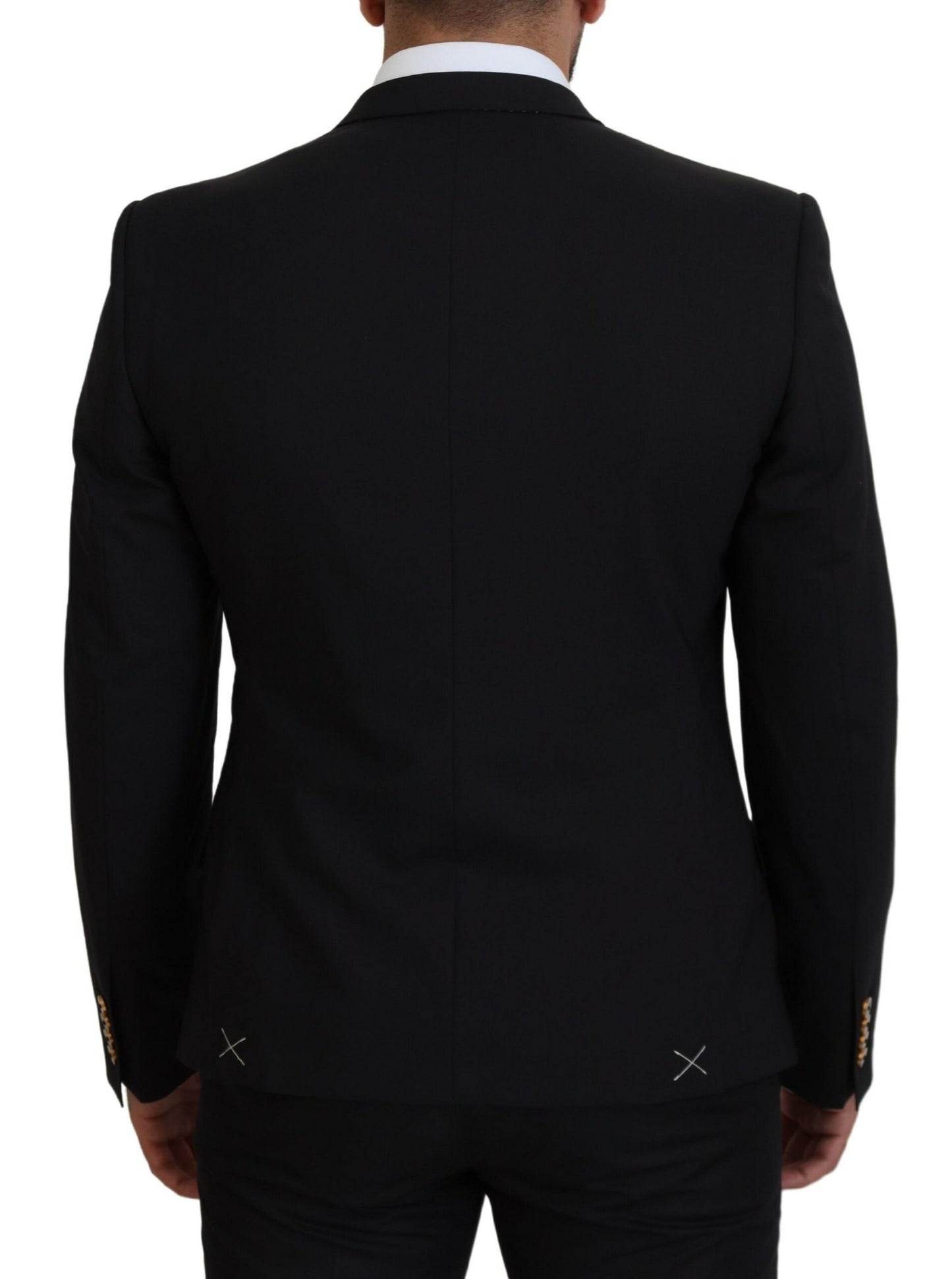 Dolce & Gabbana Elegant Black Formal Wool Blend Blazer