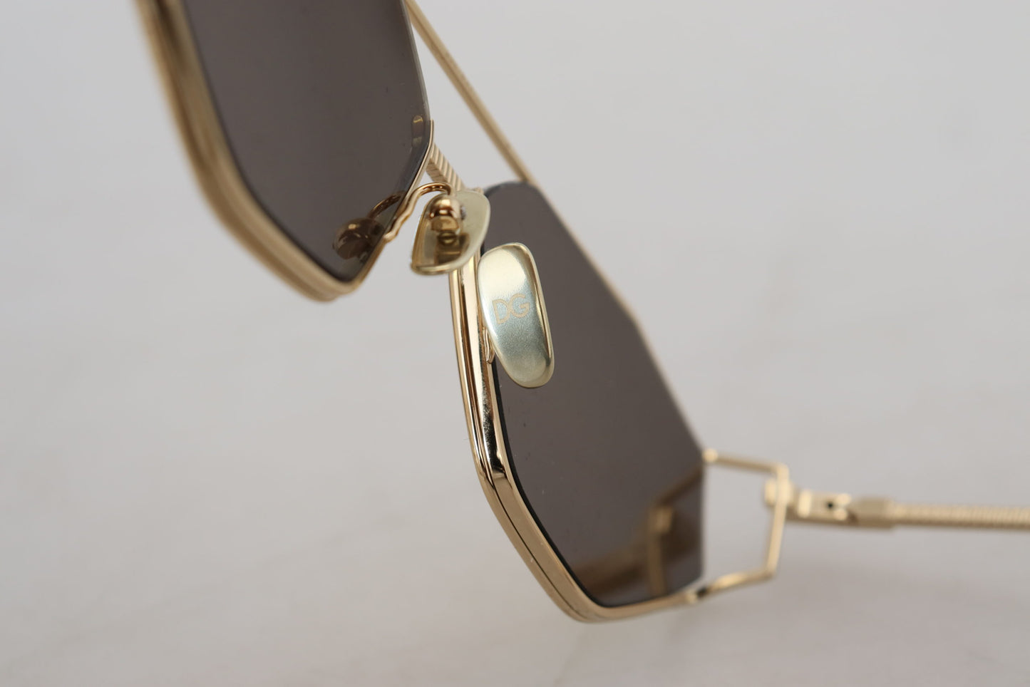 Dolce & Gabbana Elegant Gold Frame Sunglasses with UV Protection