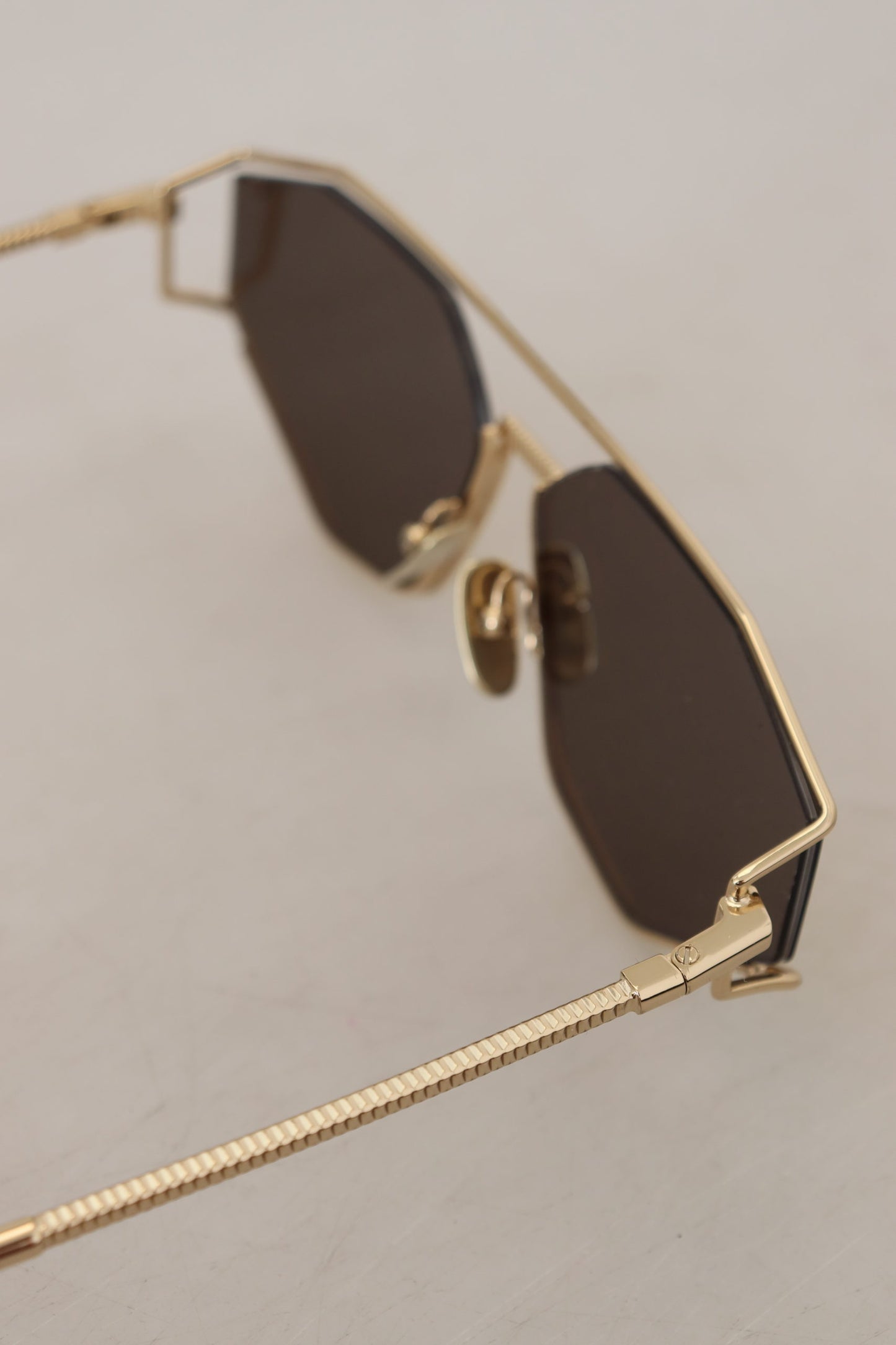 Dolce & Gabbana Elegant Gold Frame Sunglasses with UV Protection