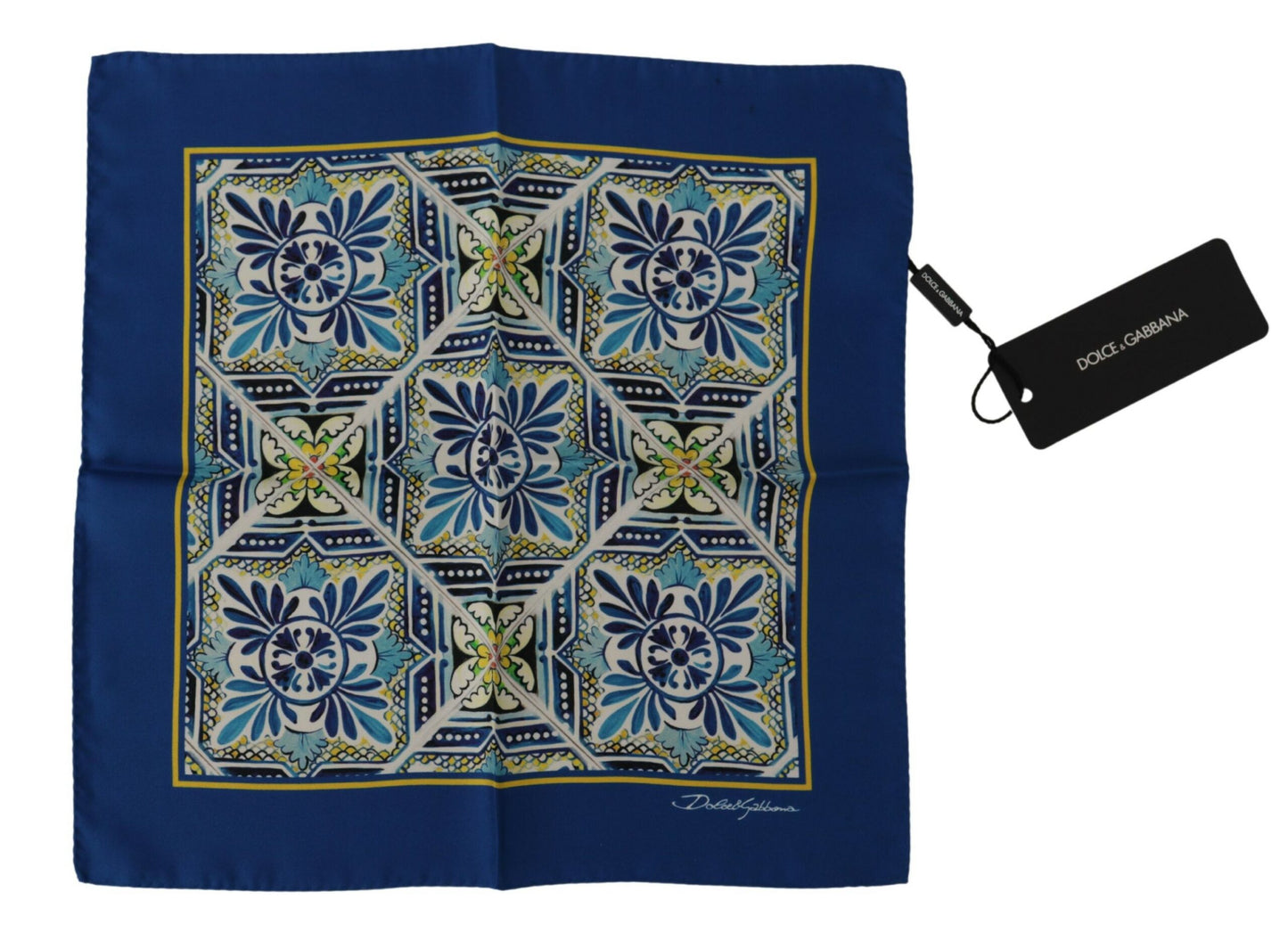 Dolce & Gabbana Elegant Majolica Silk Square Scarf