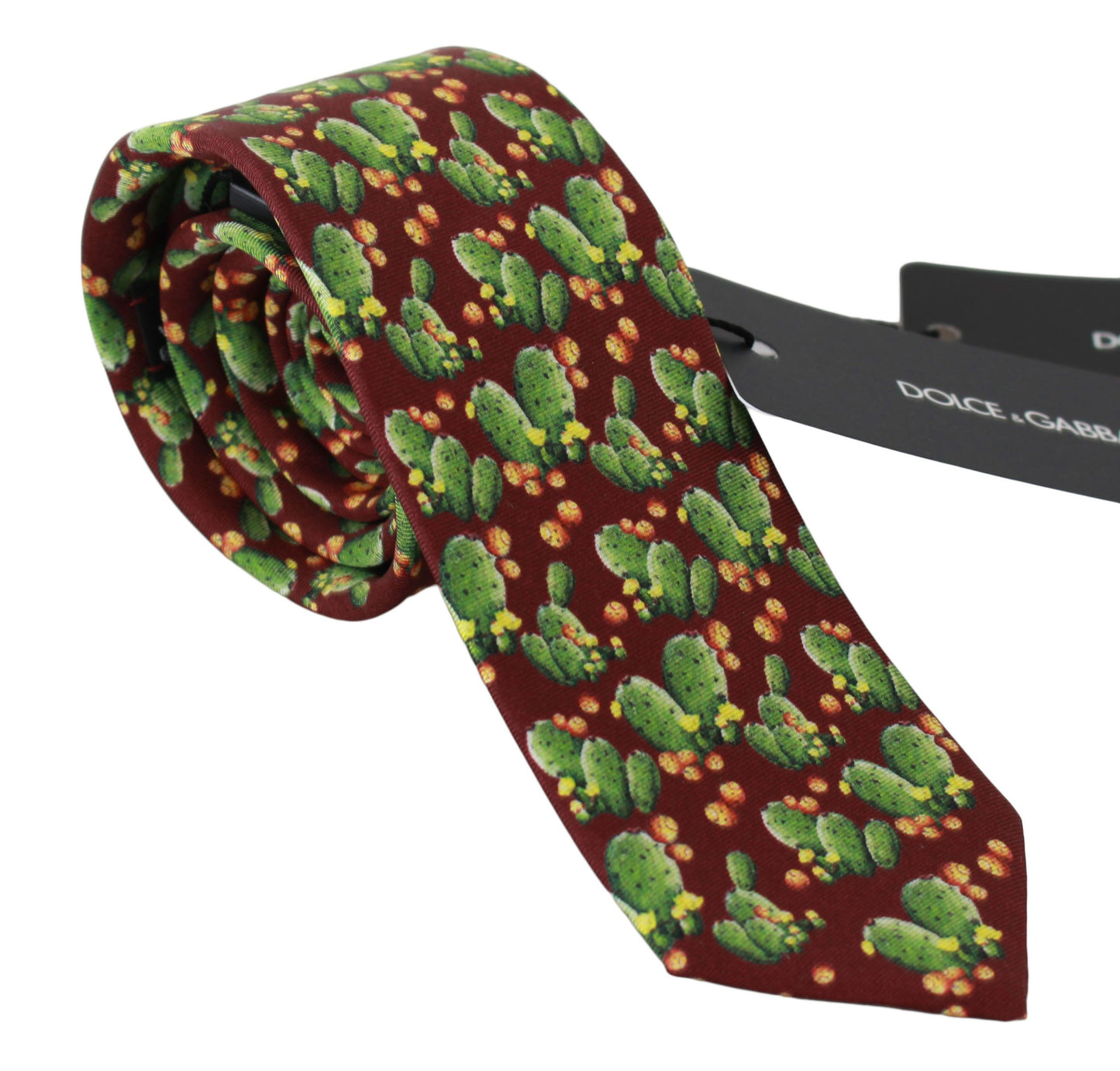 Dolce & Gabbana Multicolor Cactus Silk Neck Tie