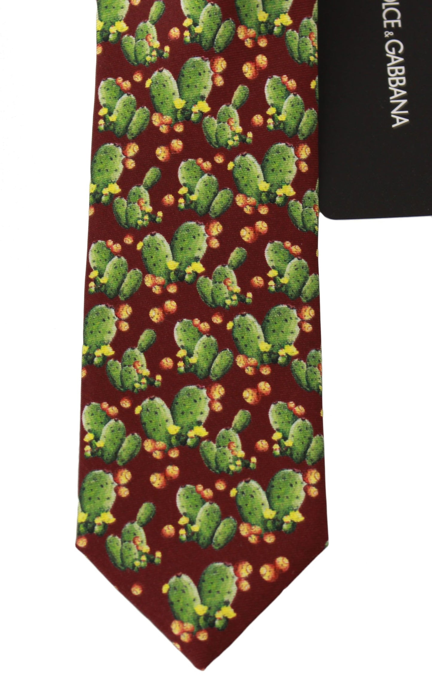 Dolce & Gabbana Multicolor Cactus Silk Neck Tie