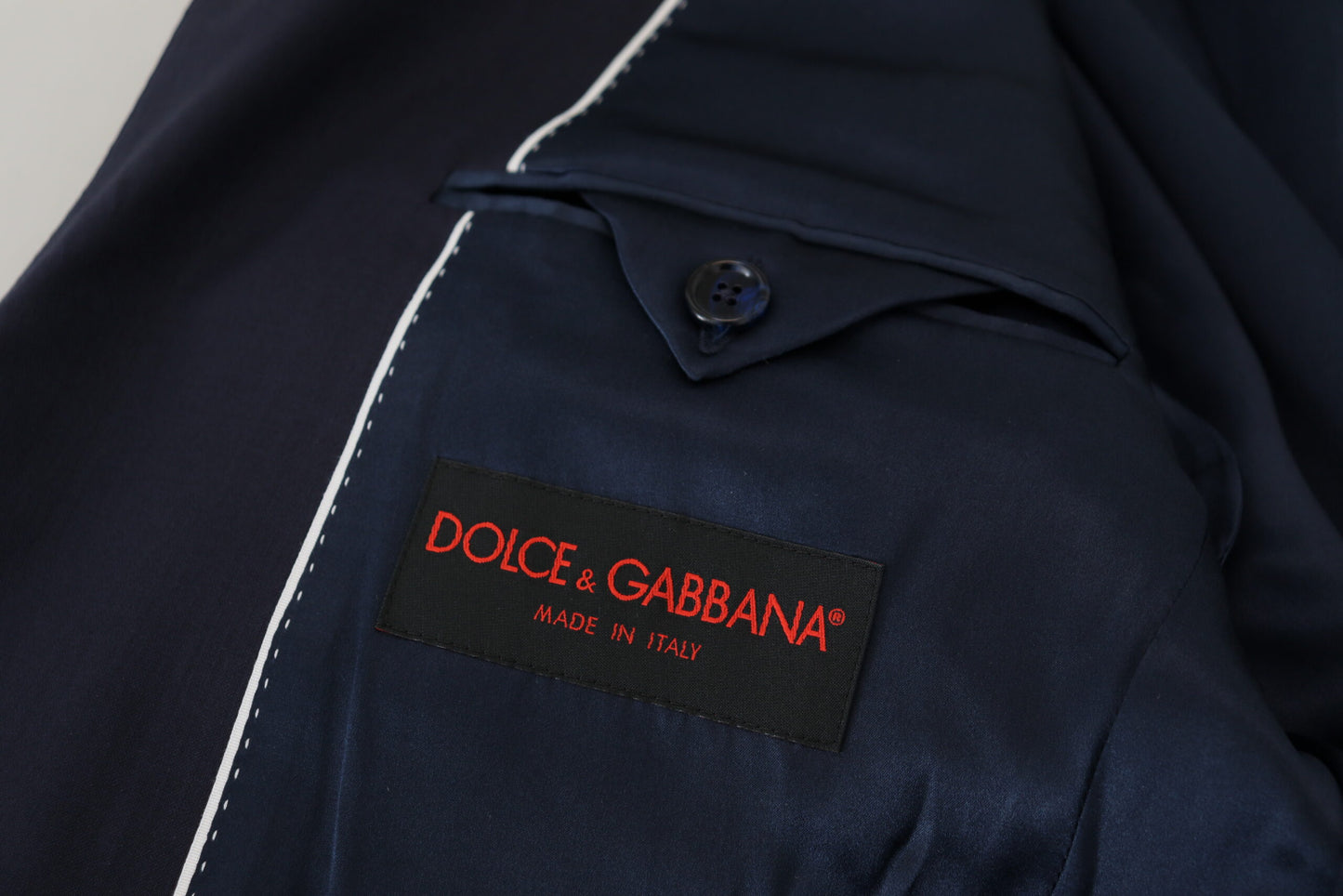 Dolce & Gabbana Elegant Blue Wool Silk Blazer Jacket