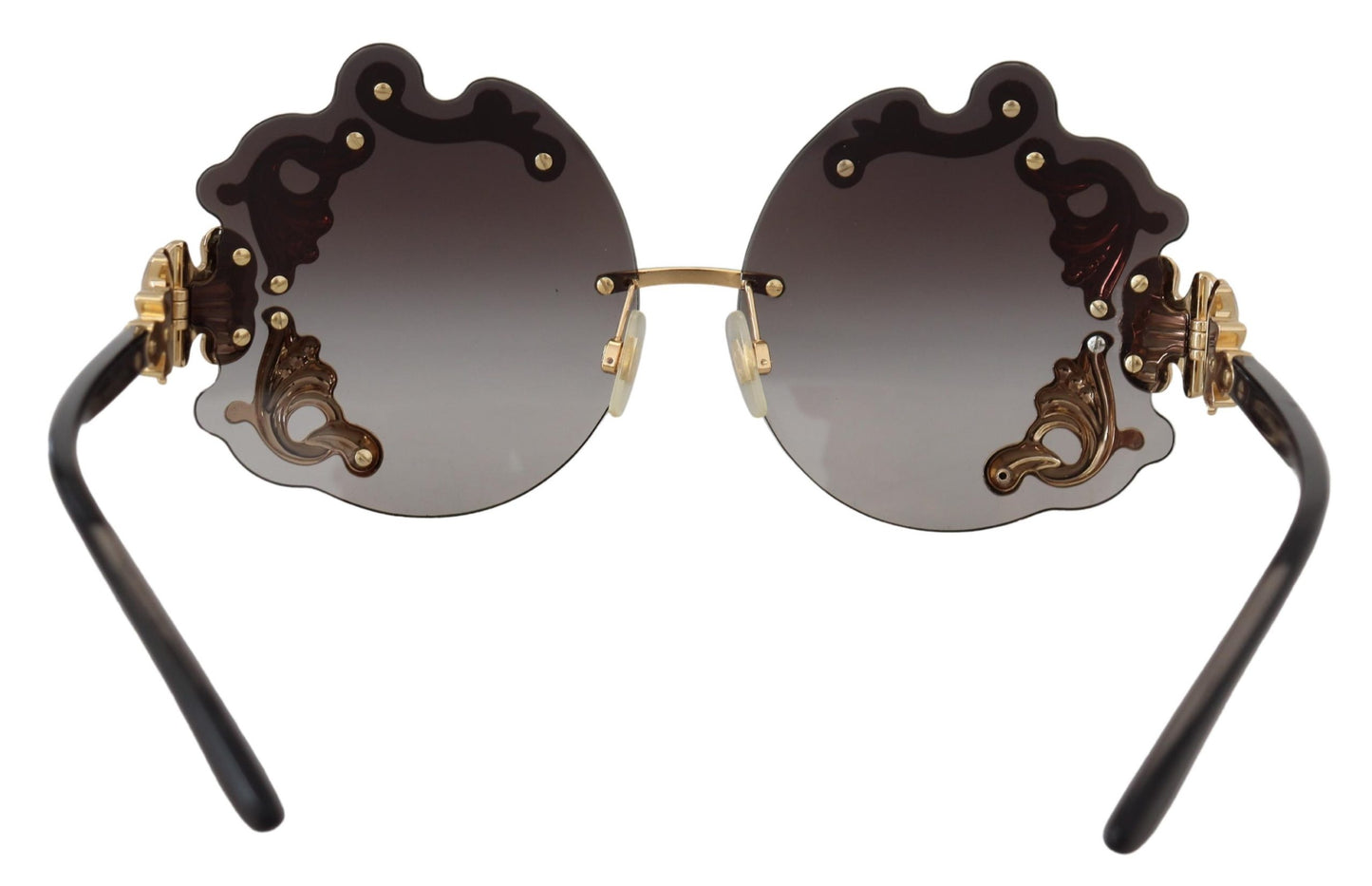 Dolce & Gabbana Elegant Gold-Toned Baroque Women's Sunglasses