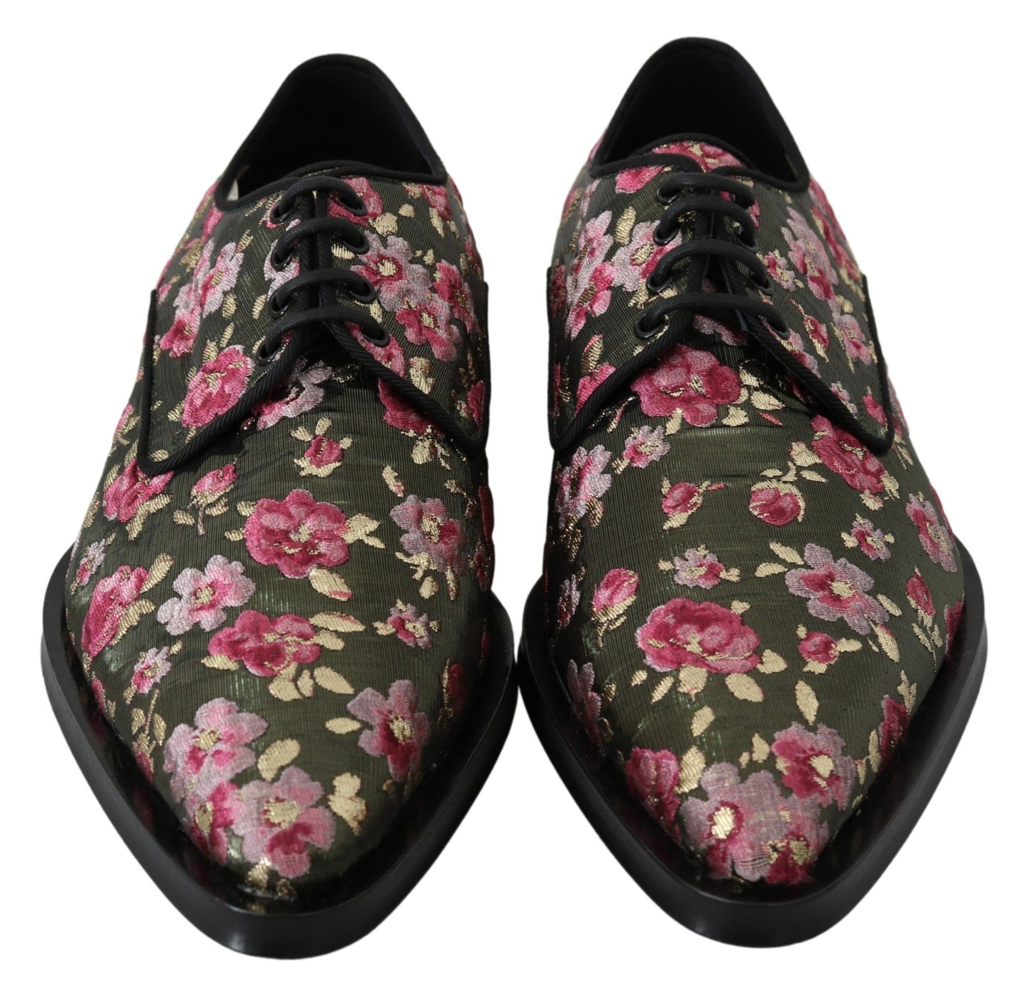 Dolce & Gabbana Floral Elegance Jacquard Flat Shoes