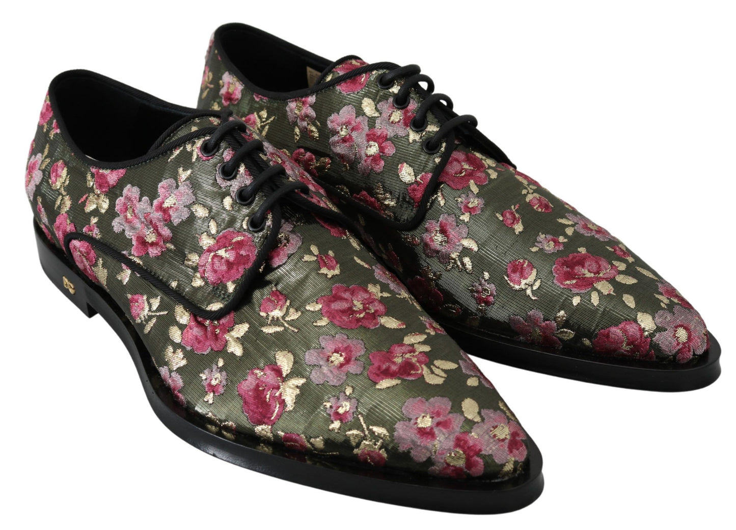 Dolce & Gabbana Floral Elegance Jacquard Flat Shoes