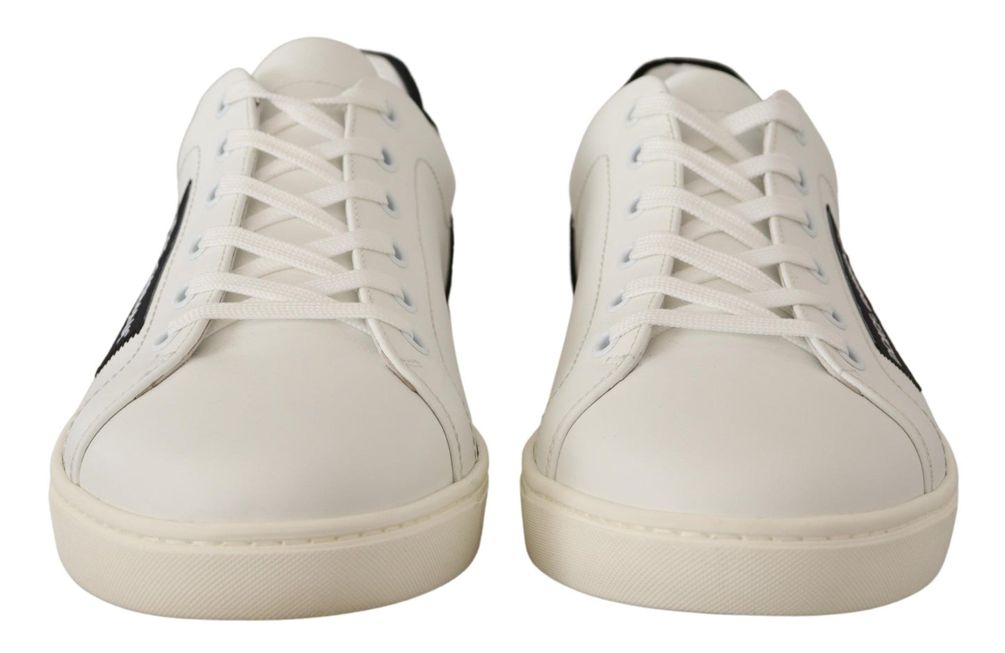 Dolce & Gabbana Elegant Monochrome Leather Sneakers