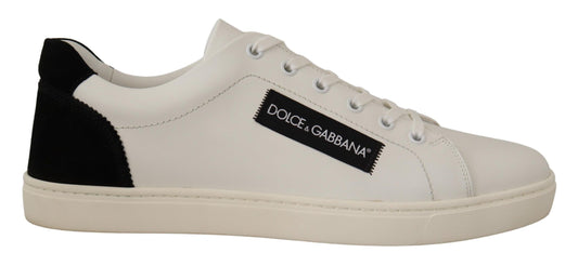 Dolce & Gabbana Elegant Monochrome Leather Sneakers