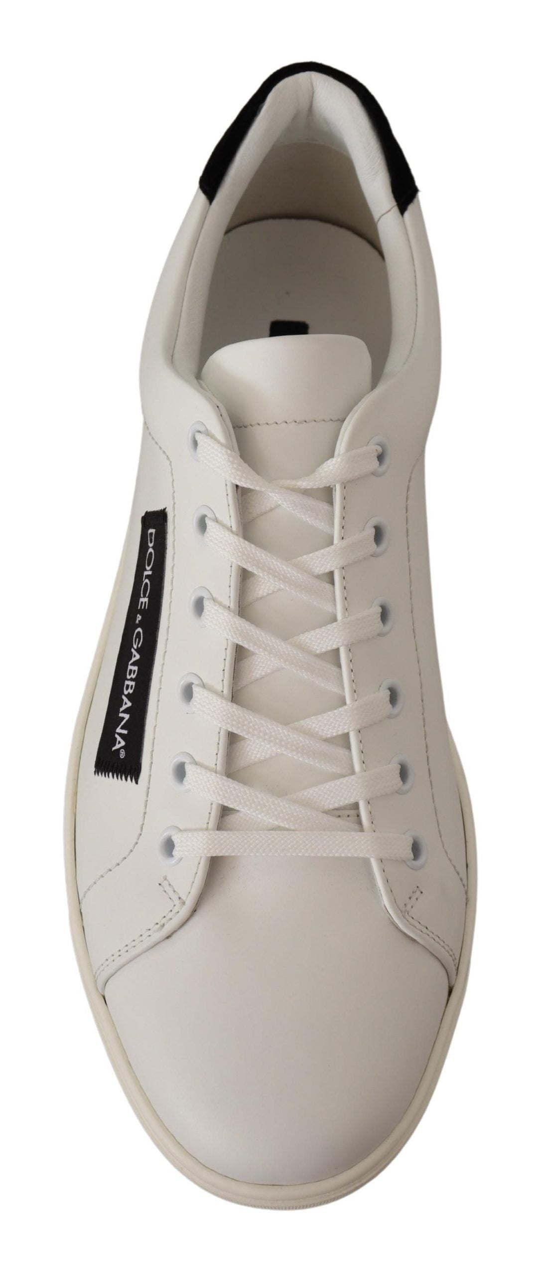 Dolce & Gabbana Elegant Monochrome Leather Sneakers