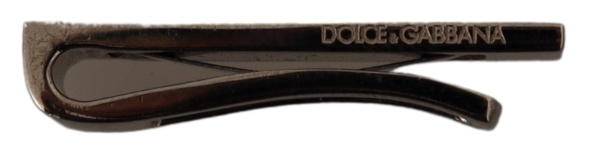 Dolce & Gabbana Elegant Silver Tone Brass Tie Clip