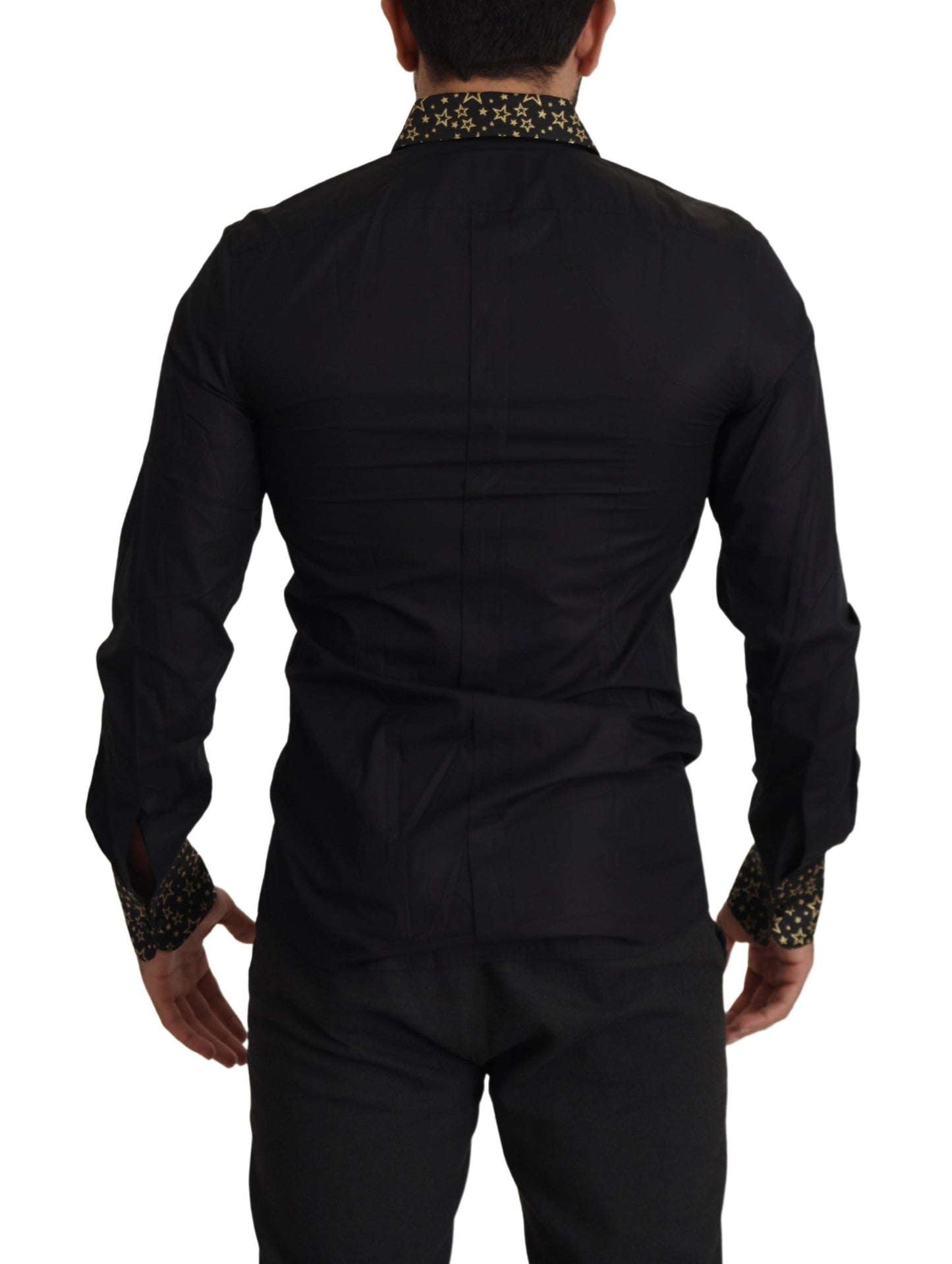 Dolce & Gabbana Elegant Slim Fit Black Cotton Shirt