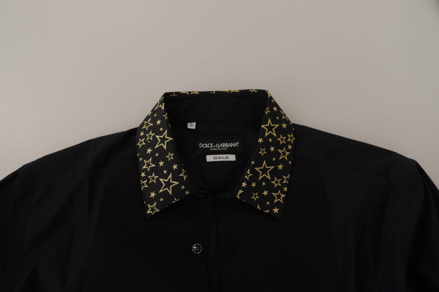 Dolce & Gabbana Elegant Slim Fit Black Cotton Shirt