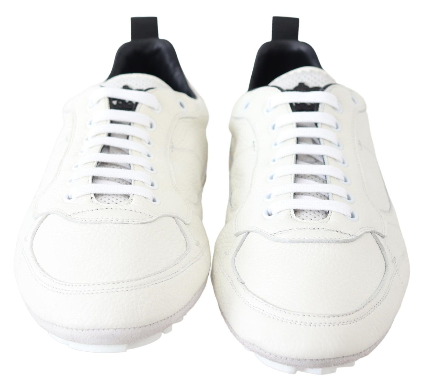 Dolce & Gabbana Elegant White Leather Sneakers for Men