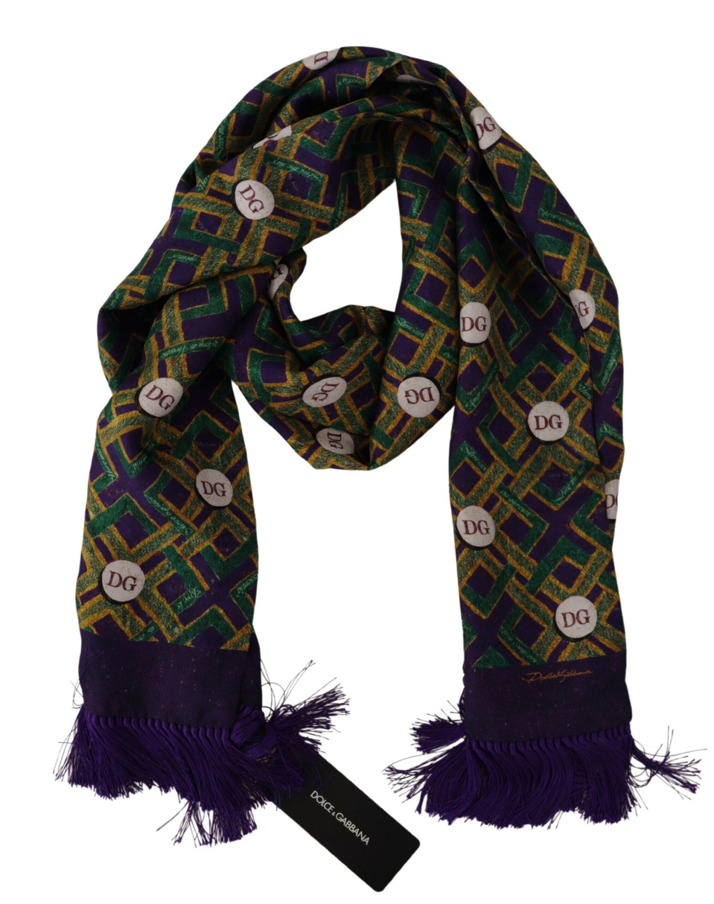 Dolce & Gabbana Elegant Multicolor Silk Men's Scarf