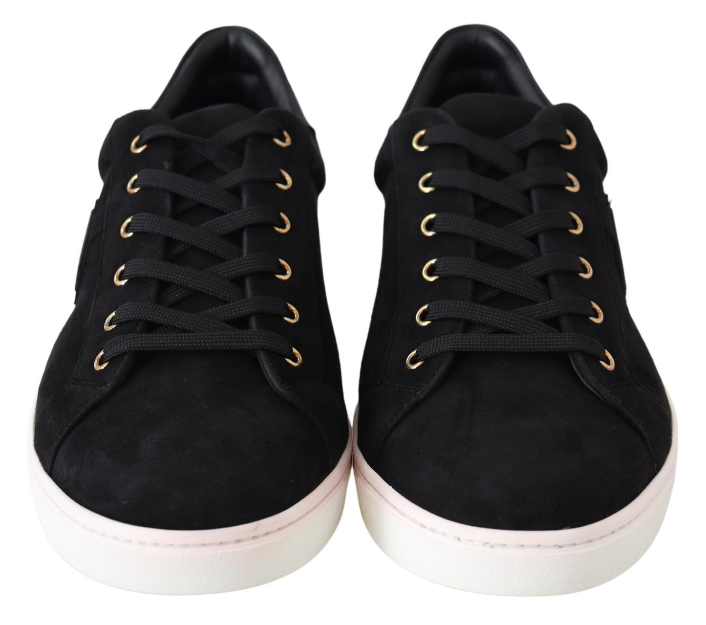 Dolce & Gabbana Chic Black Leather Sneakers for Men