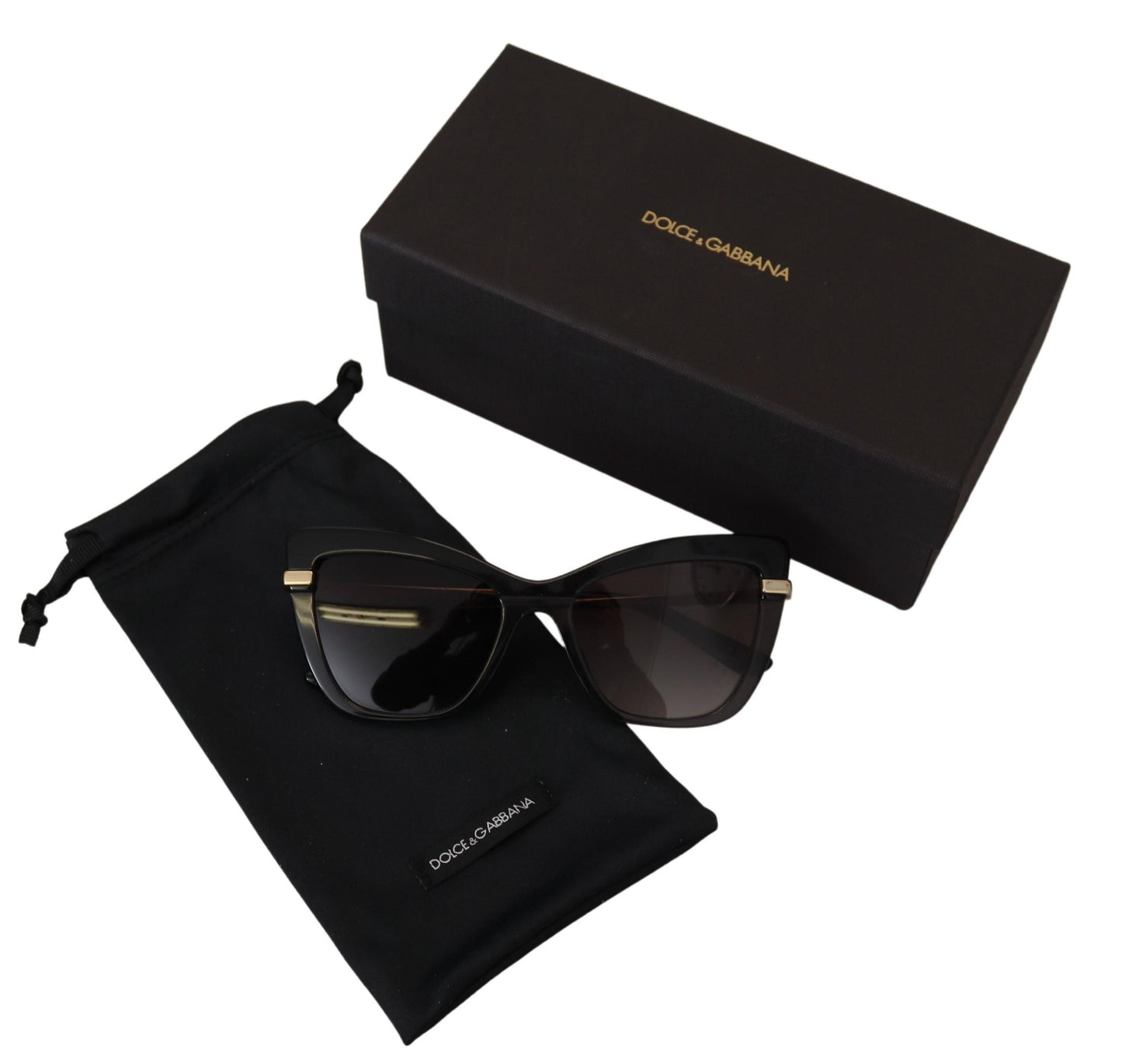 Dolce & Gabbana Elegant Black Acetate Sunglasses for Women