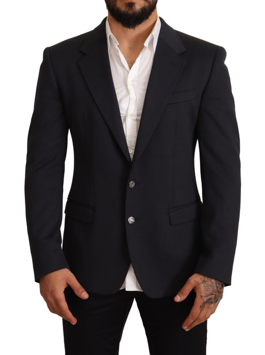 Dolce & Gabbana Elegant Dark Blue Slim Fit Blazer