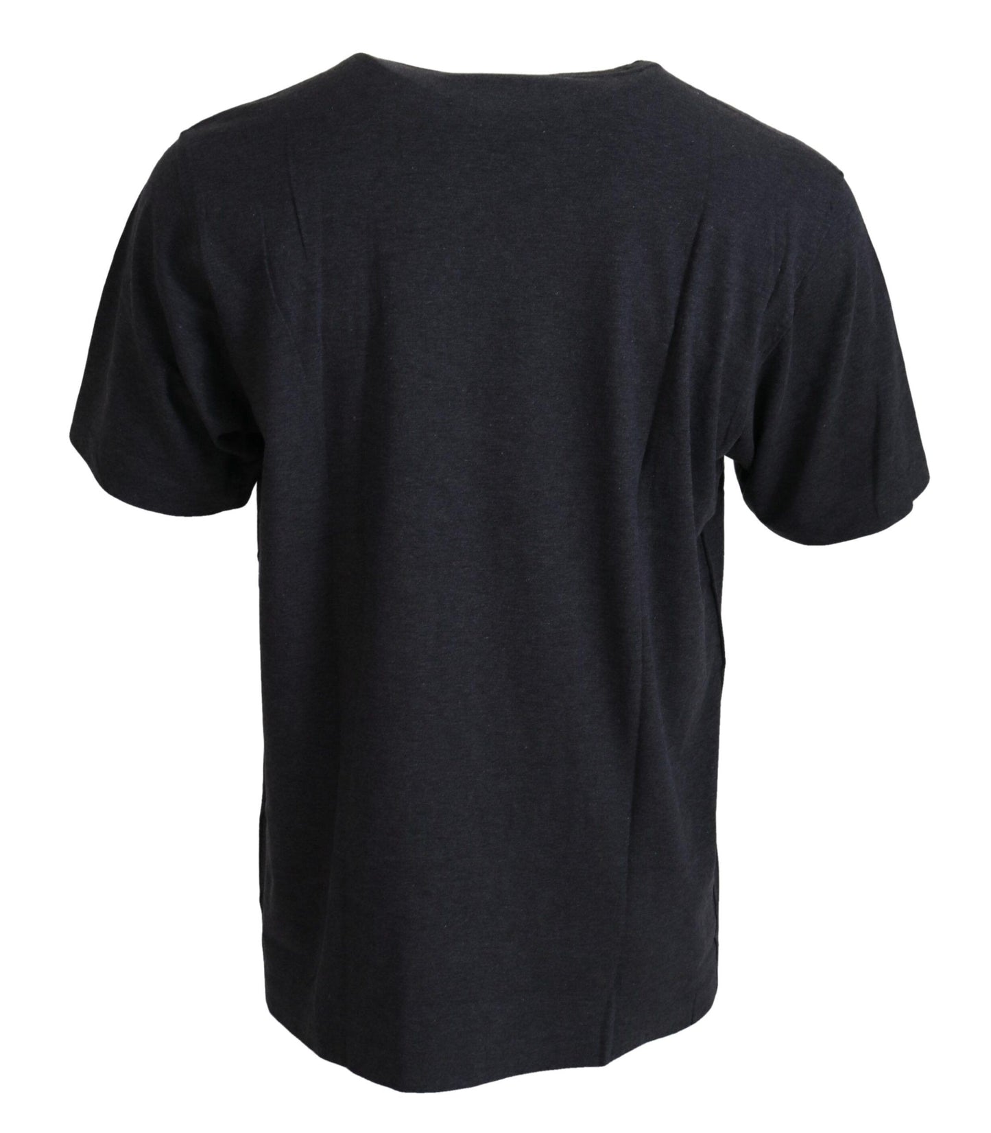 Dolce & Gabbana Gray Crewneck Cotton Short Sleeve  T-shirt