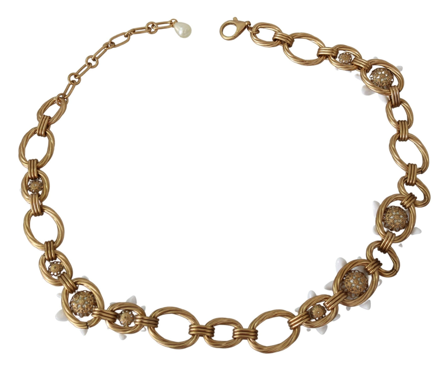 Dolce & Gabbana Exquisite Gold Sicily Statement Necklace