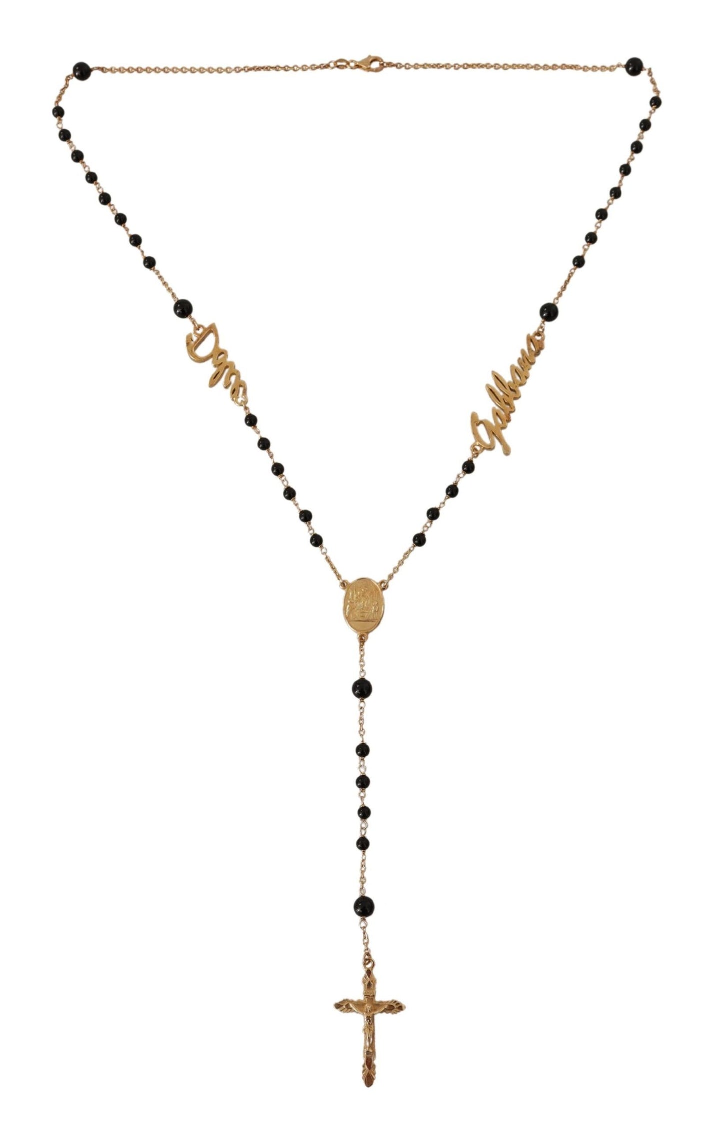 Dolce & Gabbana Elegant Gold-Plated Rosemary Necklace