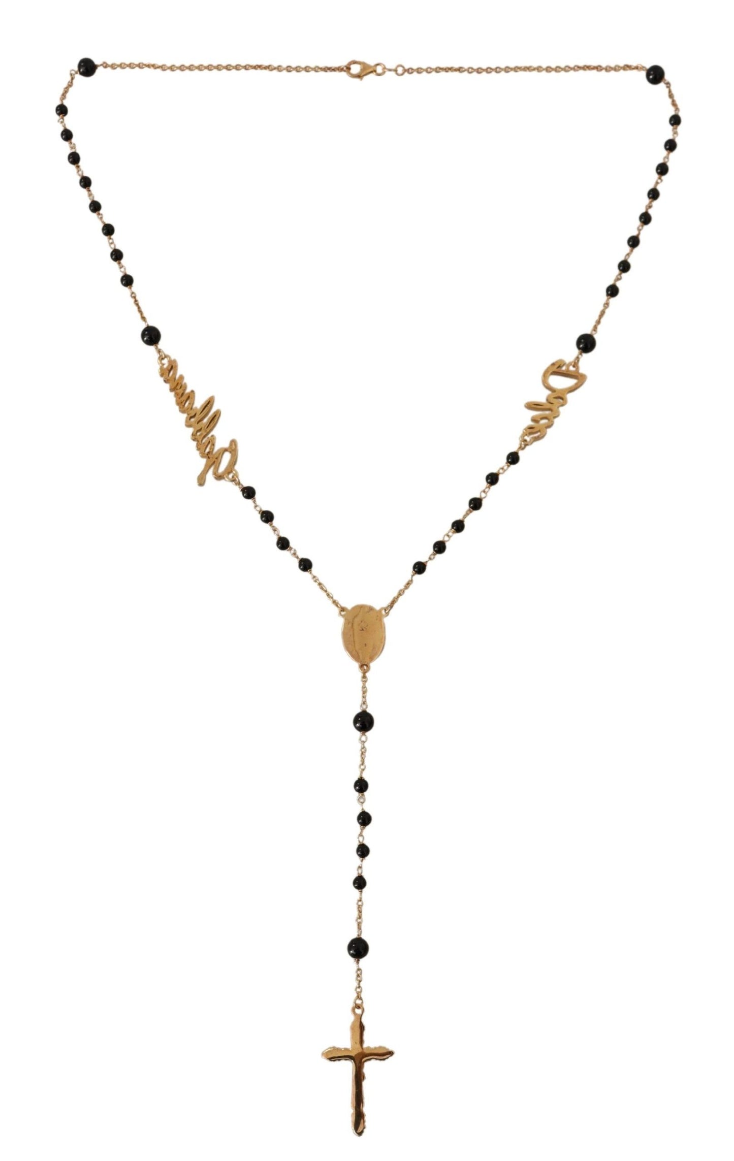 Dolce & Gabbana Elegant Gold-Plated Rosemary Necklace