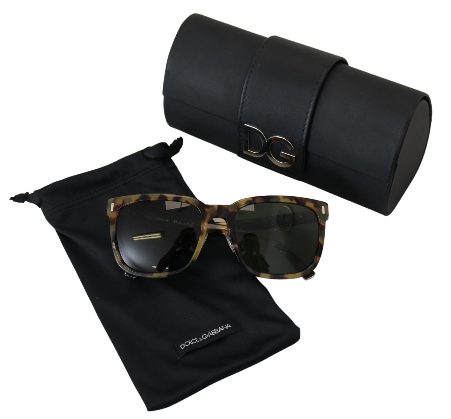 Dolce & Gabbana Elegant Havana Wayfarer Sunglasses